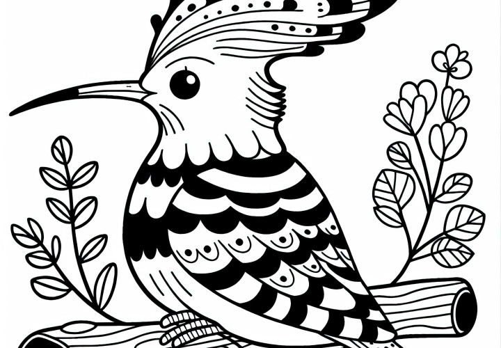 Hoppes er fugl Europa Malebilde Gratis