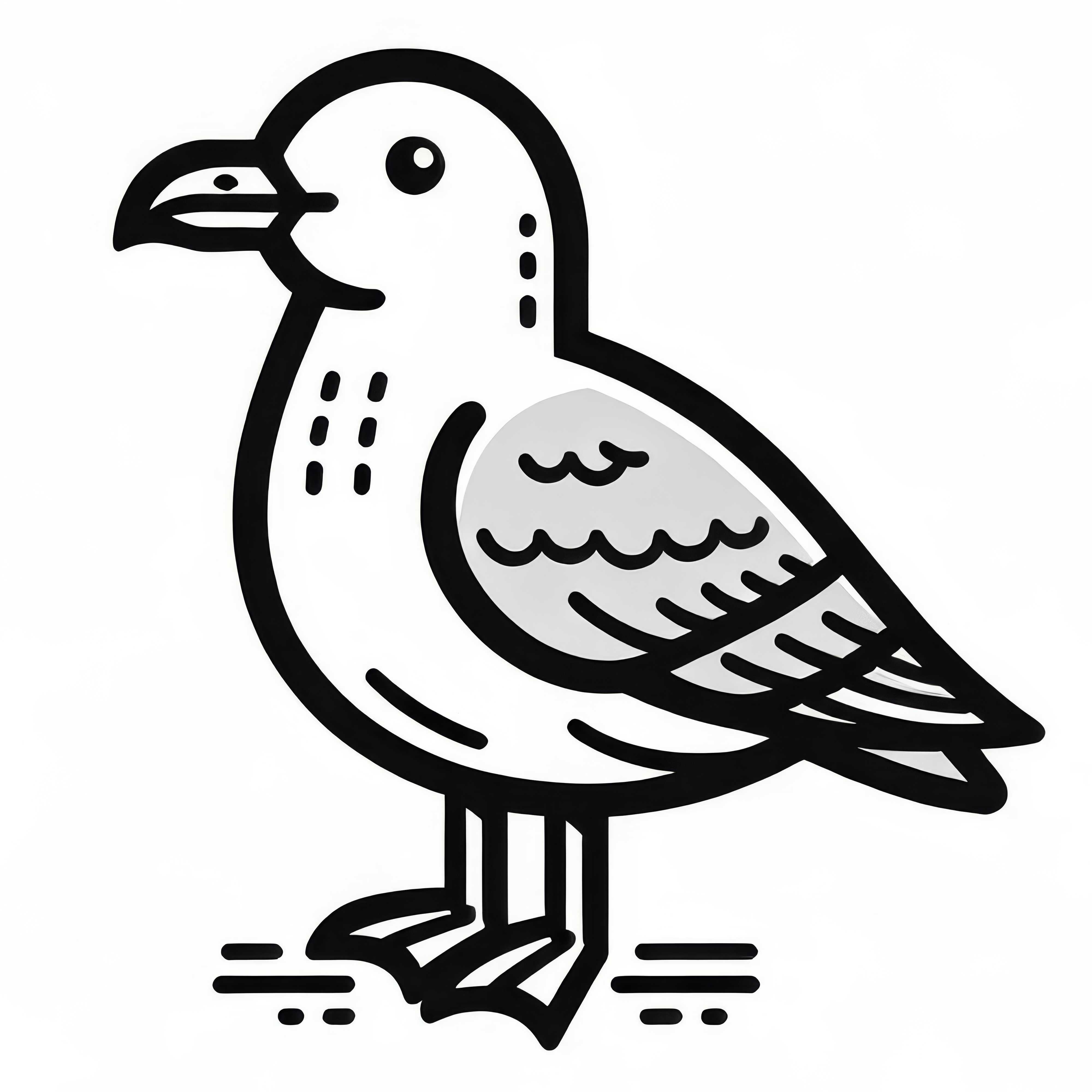 S&oslash;lvm&aring;ke fugl Europa fargeleggingsmaler gratis