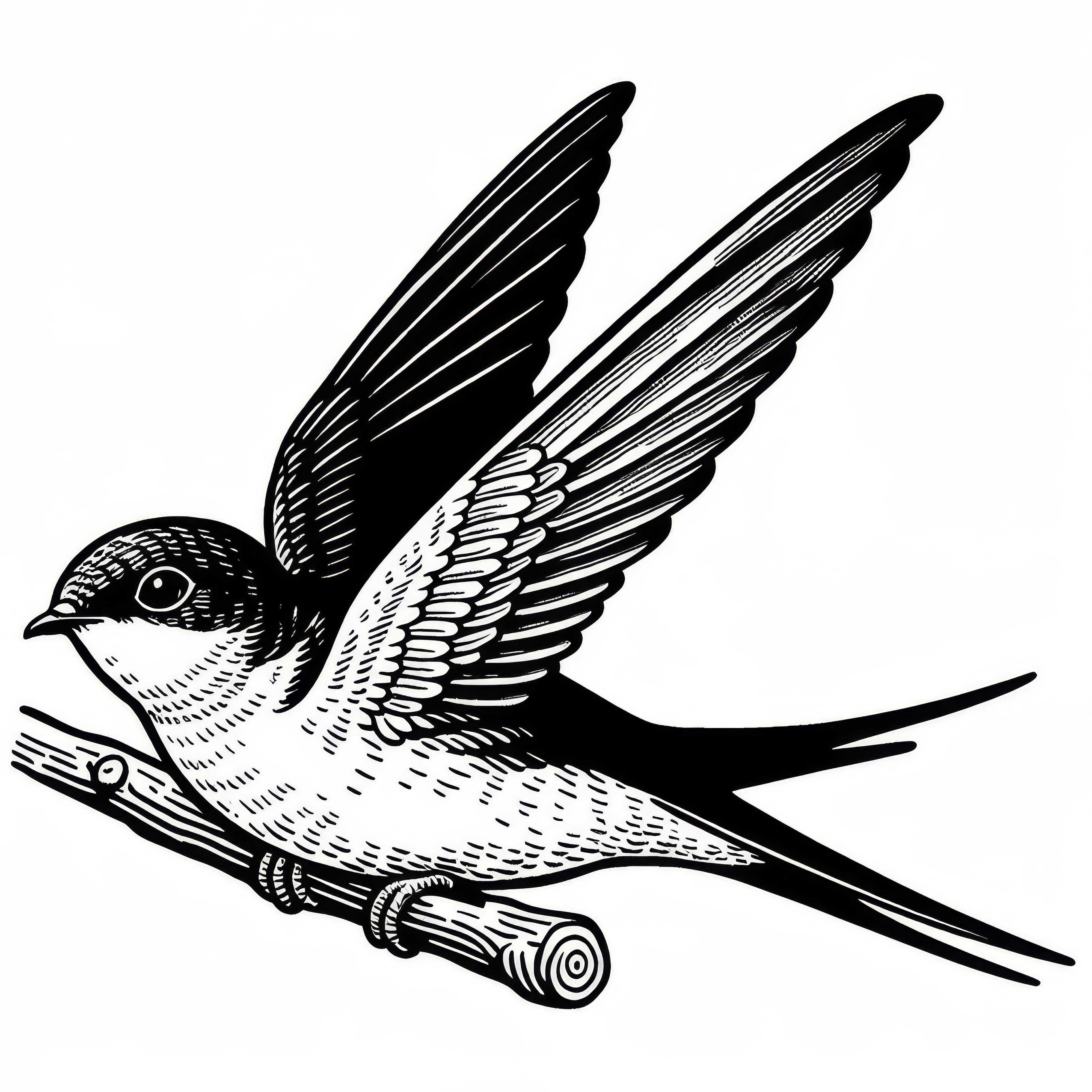 Mod&egrave;le de coloriage gratuit de l'oiseau des Alpes en Europe