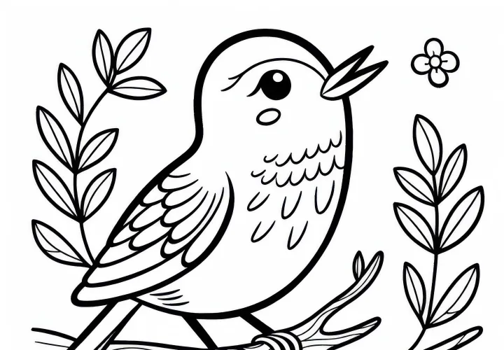 Nočný vták Európa omaľovánka zadarmo Nočný vták Európa omaľovánka zadarmo