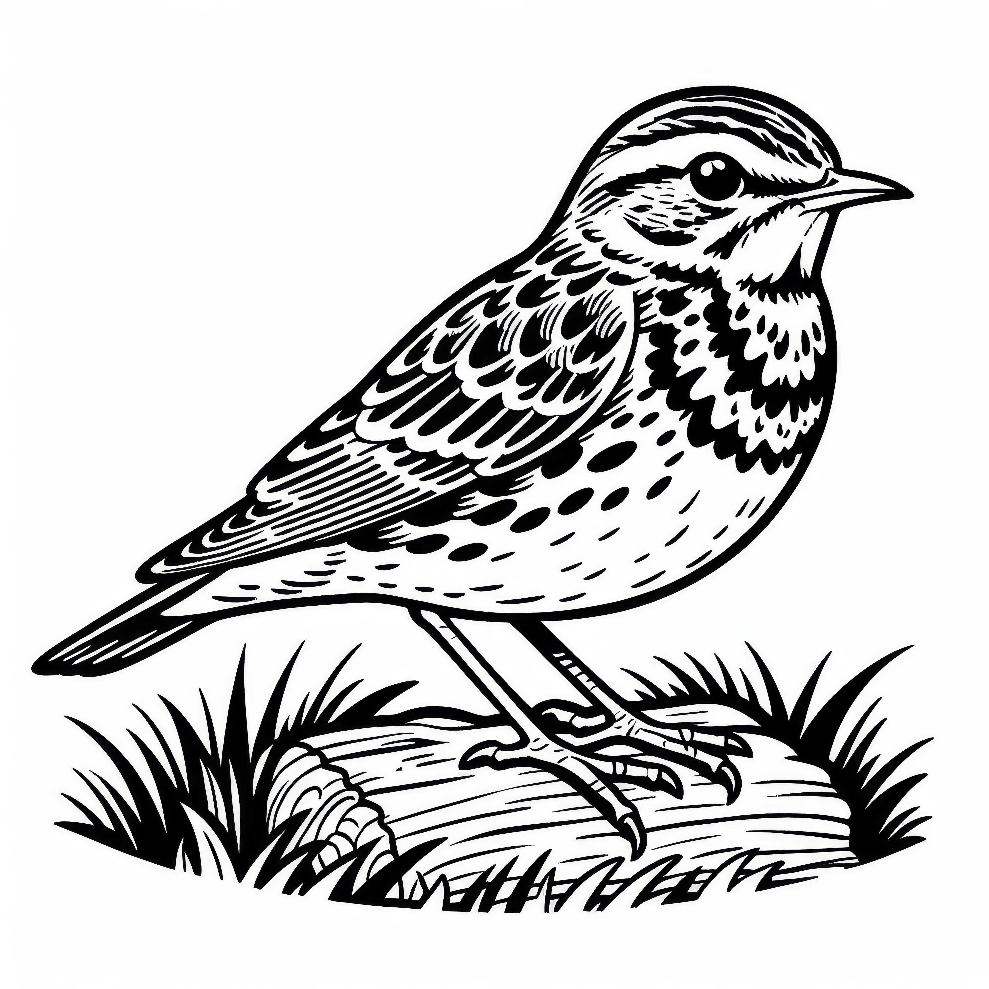 Alouette et alouette des champs - Oiseau en Europe à colorier gratuitement Alouette et alouette des champs - Oiseau en Europe à colorier gratuitement