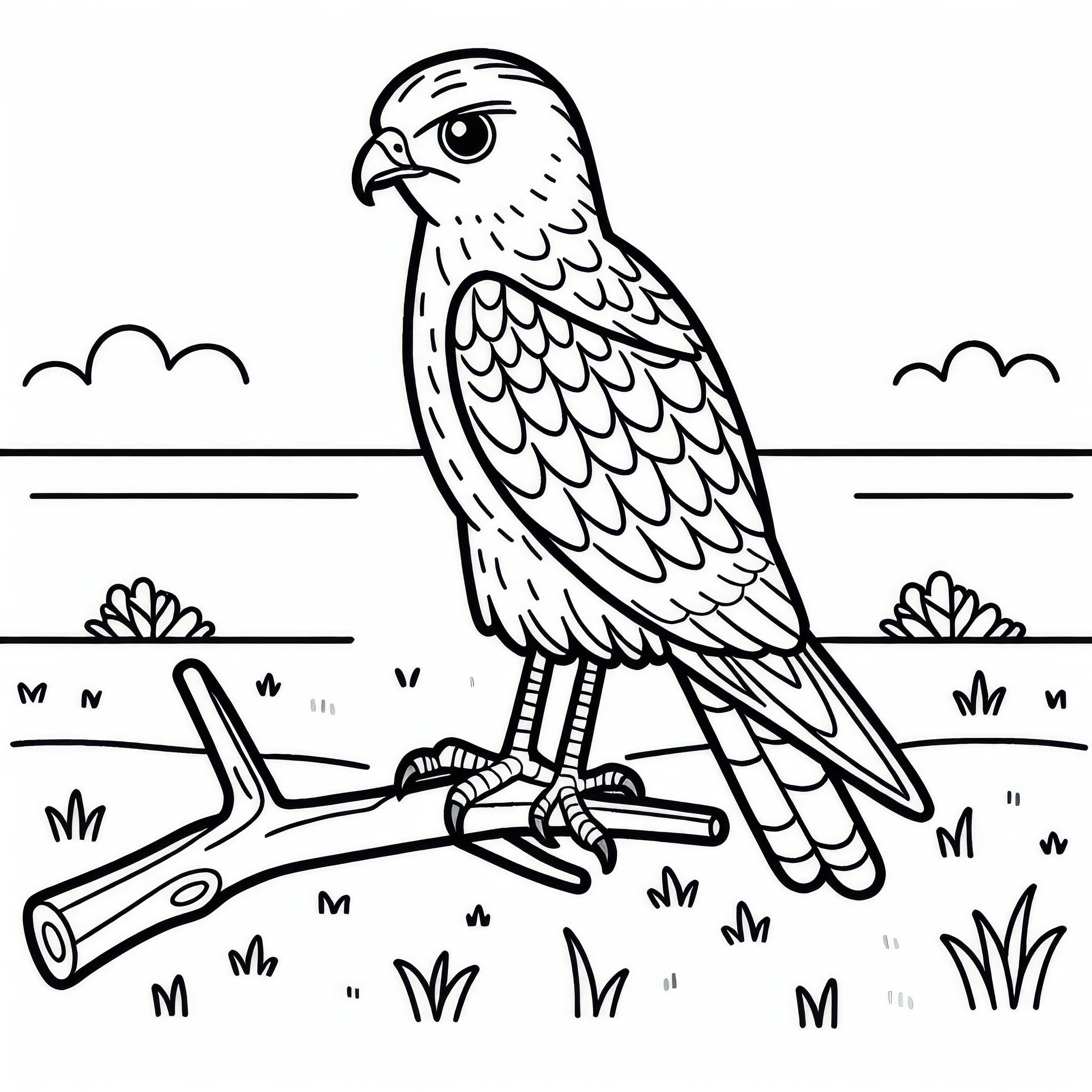 Coloriage gratuit de l'oiseau des moissons en Europe Dessin à colorier de la fête des moissons oiseaux Europe gratuit