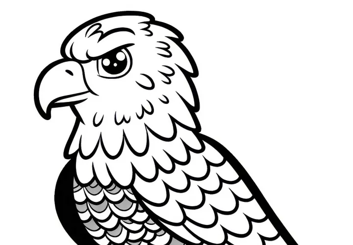 Pintura para colorir do Águia-de-cabeça-branca Europa Grátis
