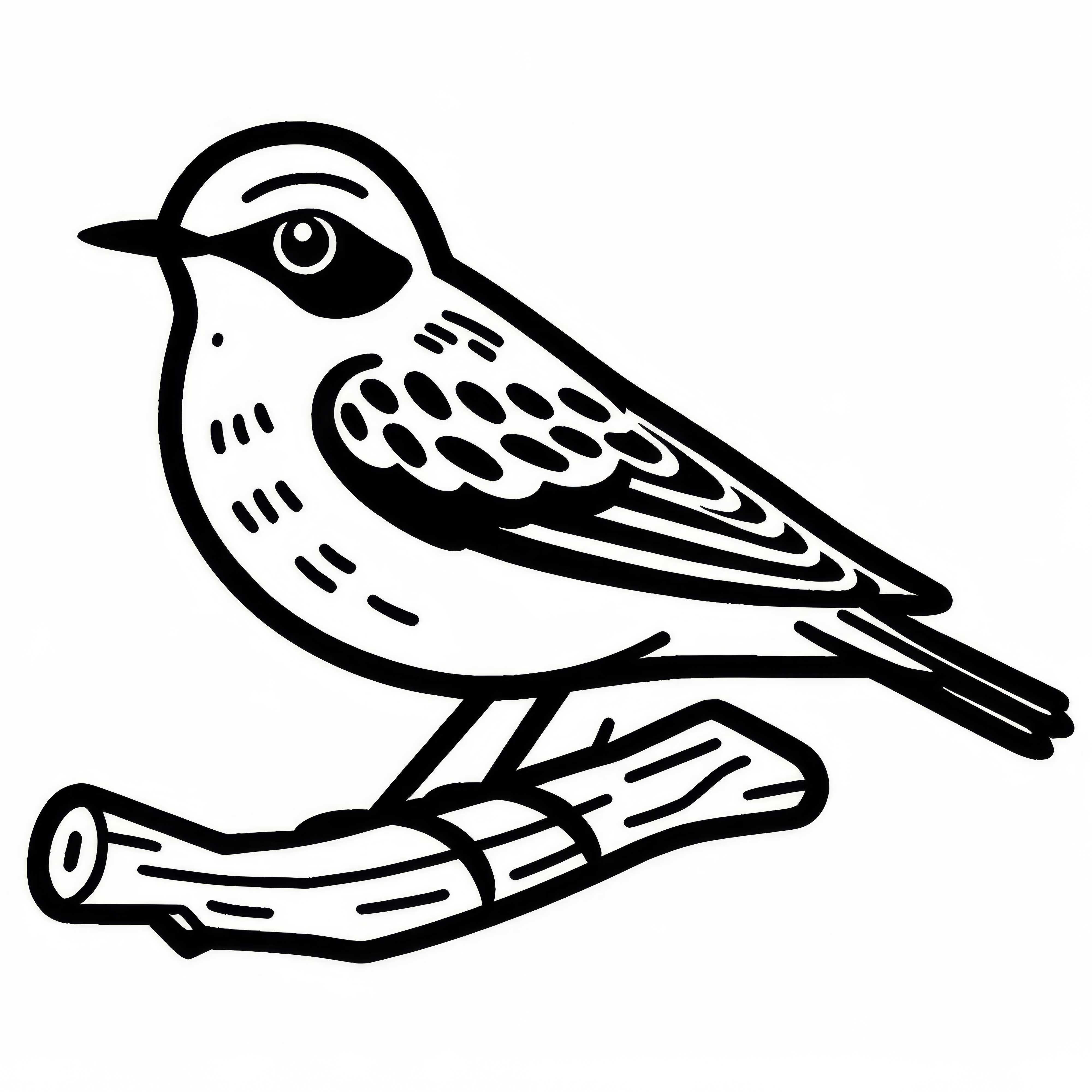 Oiseau de pierre Russe Europe dessin à colorier gratuit Coloriage gratuit d'un oiseau de pierre d'Europe