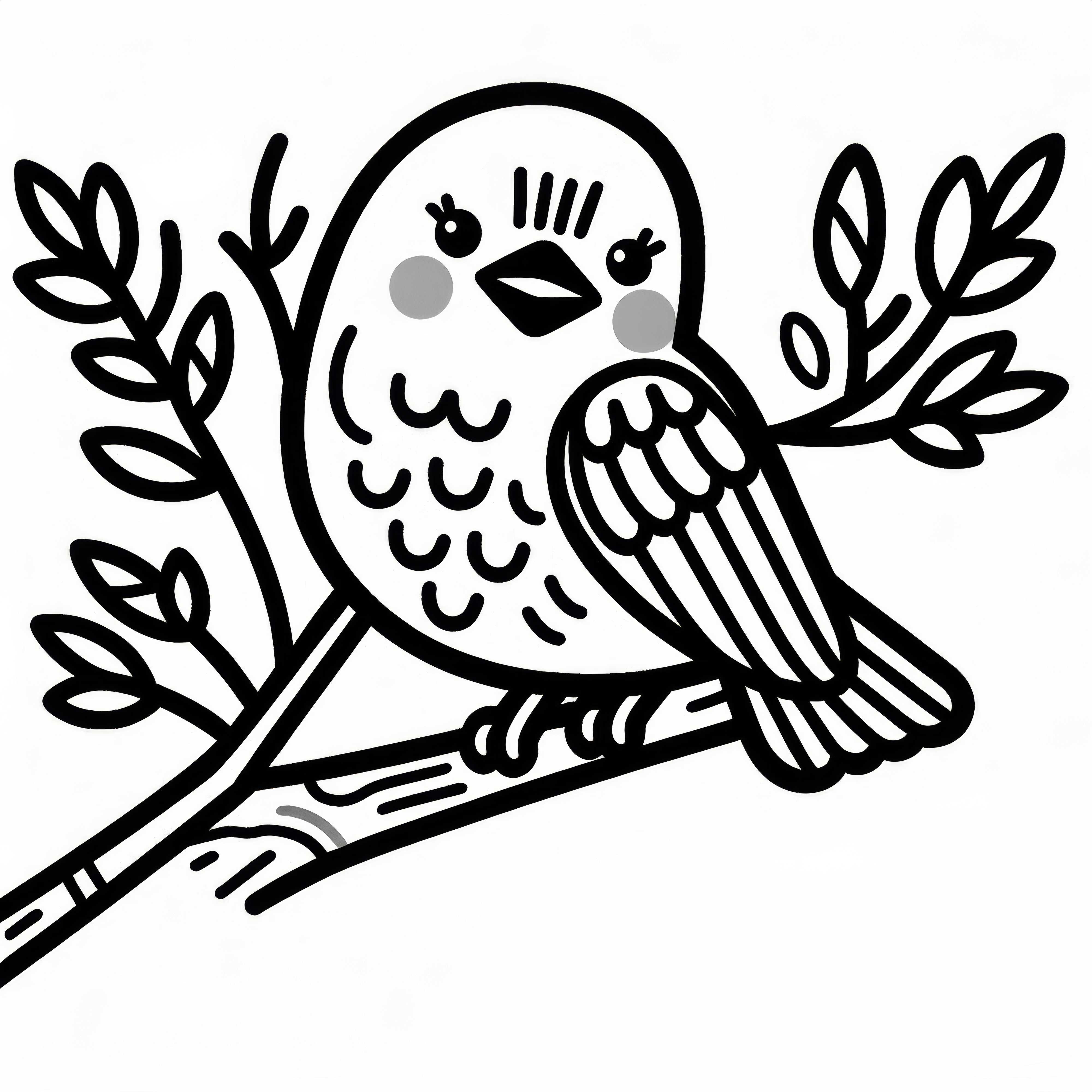 Image à colorier gratuit de l'oiseau bec croisé en Europe Image à colorier gratuit oiseau bec-en-croix Europe