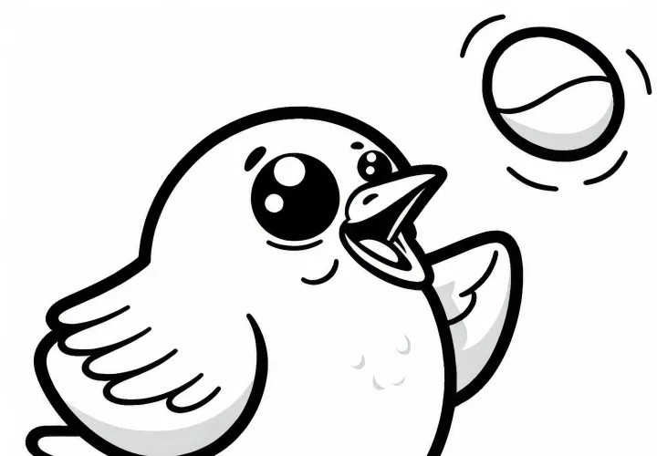 Lachomorka - Vymaľovanka pre vtákov v Severnej Amerike Lachomorka - Vymaľovanka pre vtákov v Severnej Amerike