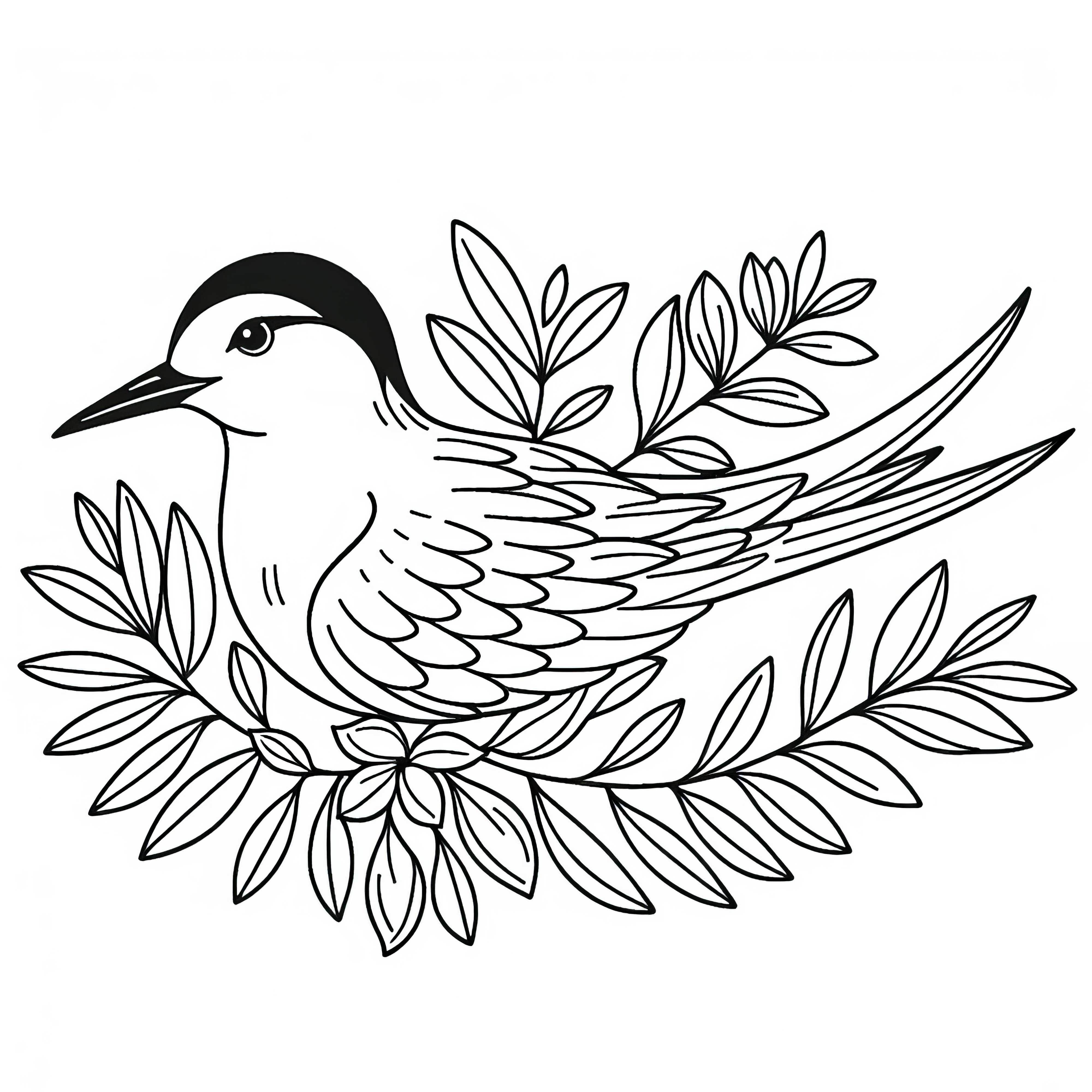 King Sparrow and Royaltern &ndash; Exclusive coloring page for bird lovers from North America