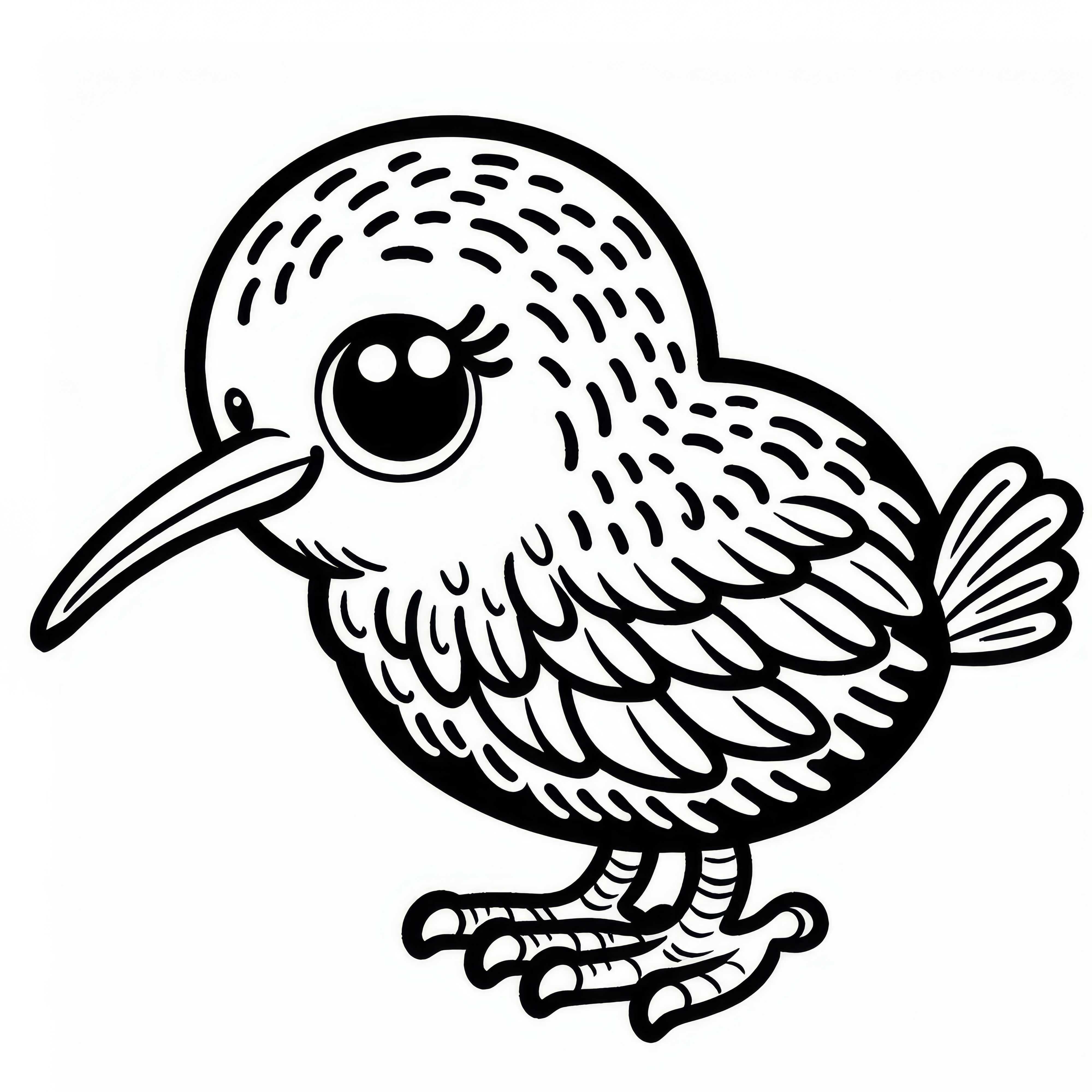 Coloring page of a kiwi bird from Australia and Oceania - Free to download Coloring page of a kiwi bird from Australia and Oceania - Free to download