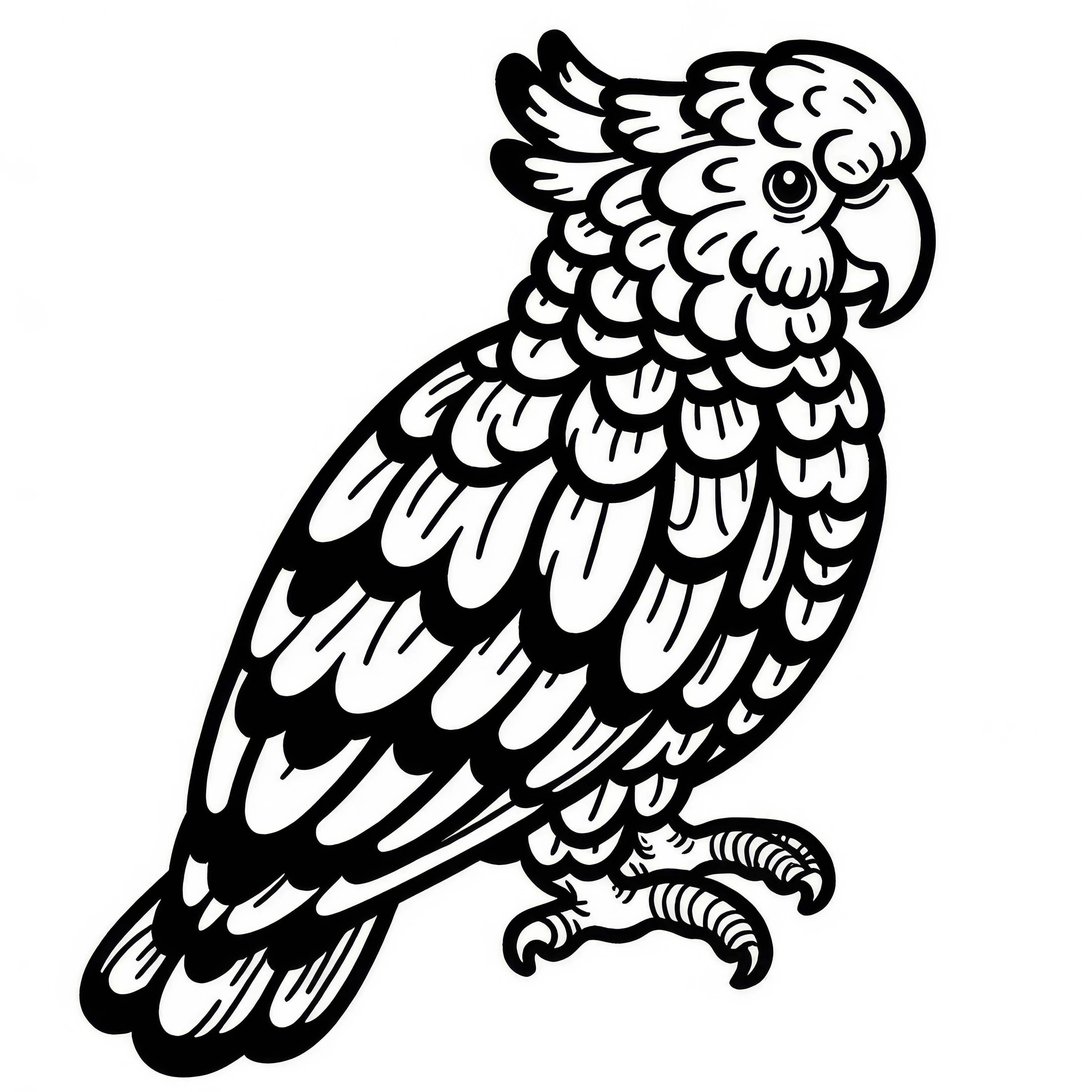 Black Cockatoo - Coloring Page Free Australia Oceania Black Cockatoo - Bird Australia Oceania Coloring Page Free