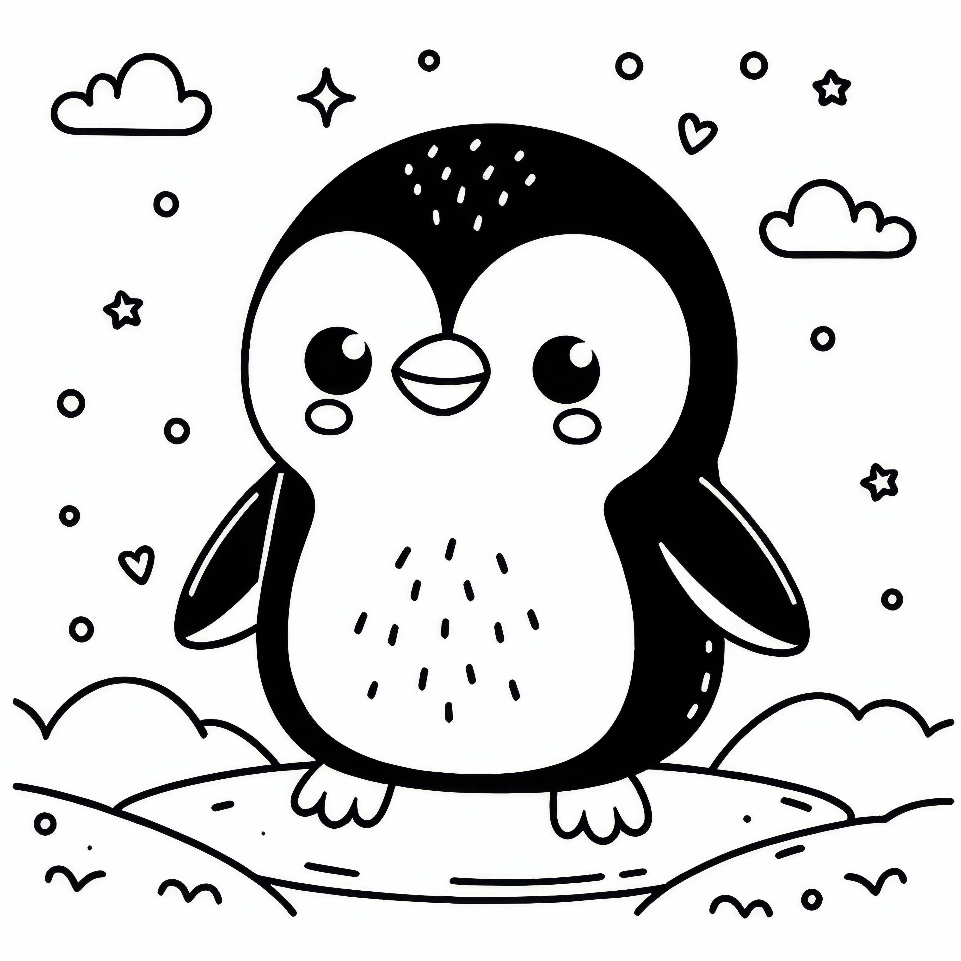 Fairy penguin – Small bird from Australia and Oceania – Free coloring page Fairy penguin – Small bird from Australia and Oceania – Free coloring page