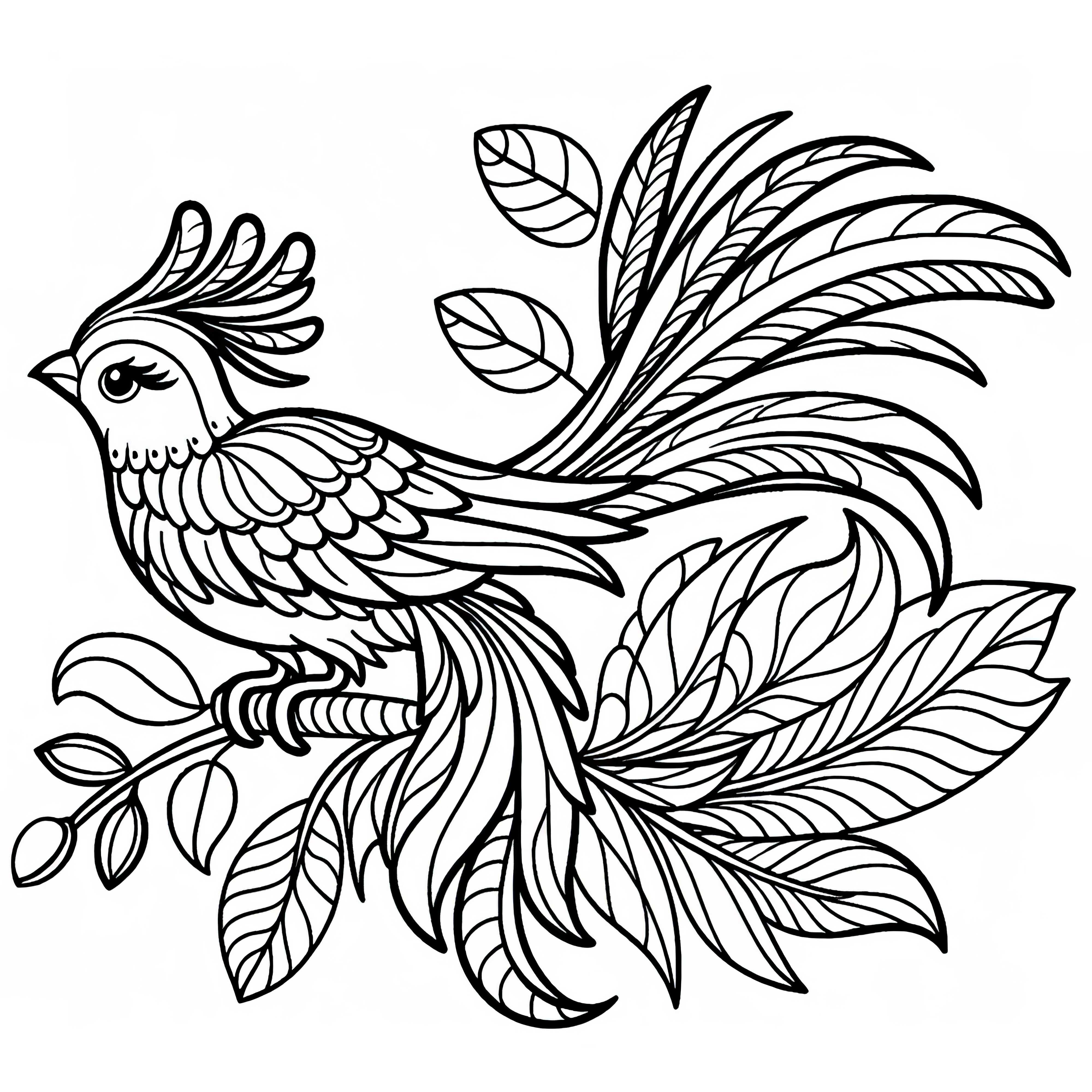 Paradise Birds - Free coloring page of birds from Australia and Oceania Paradise birds – Free coloring page of the birds from Australia and Oceania