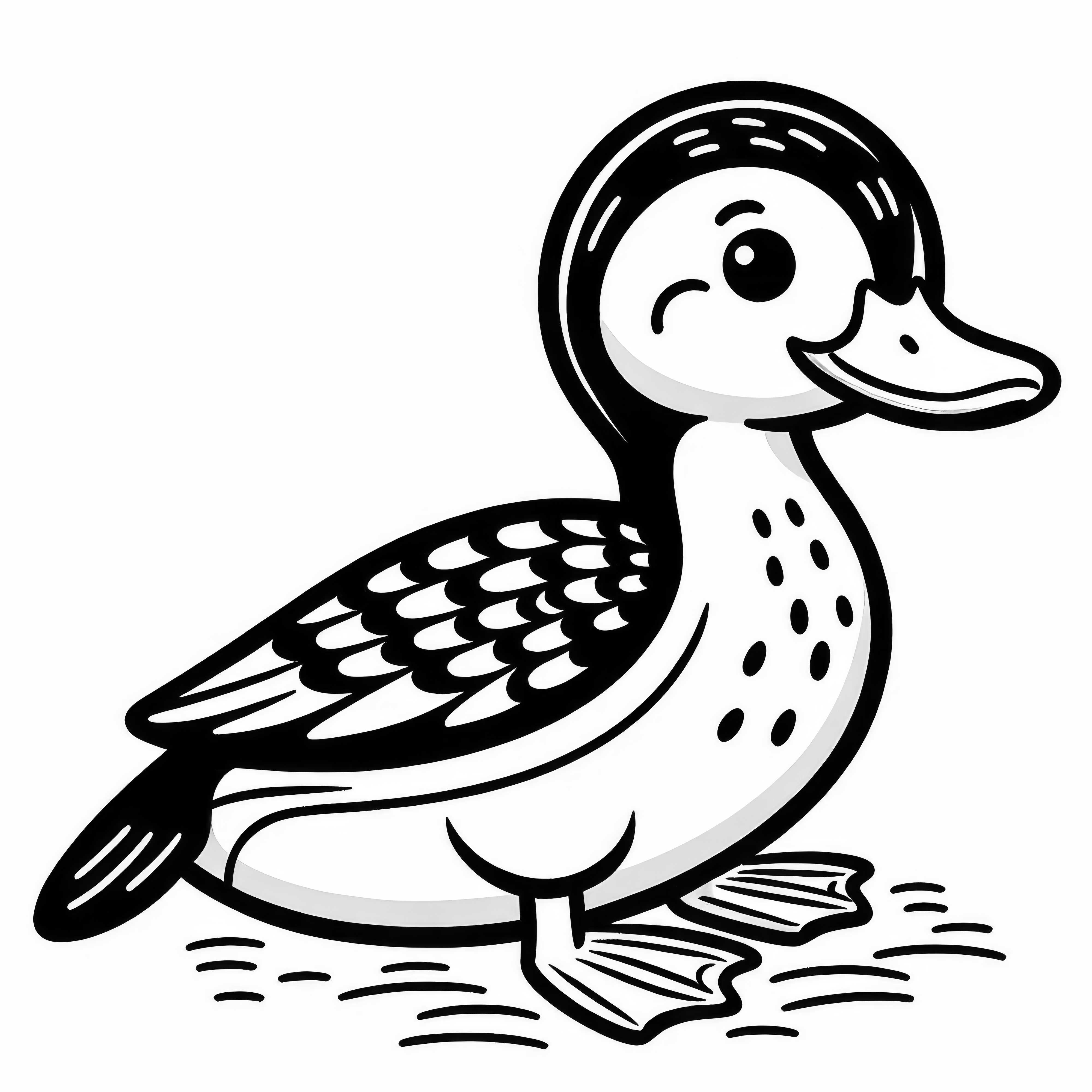 Torrent Duck - Bird from Australia and Oceania as a free coloring page Torrent Duck - Bird from Australia and Oceania as a free coloring page