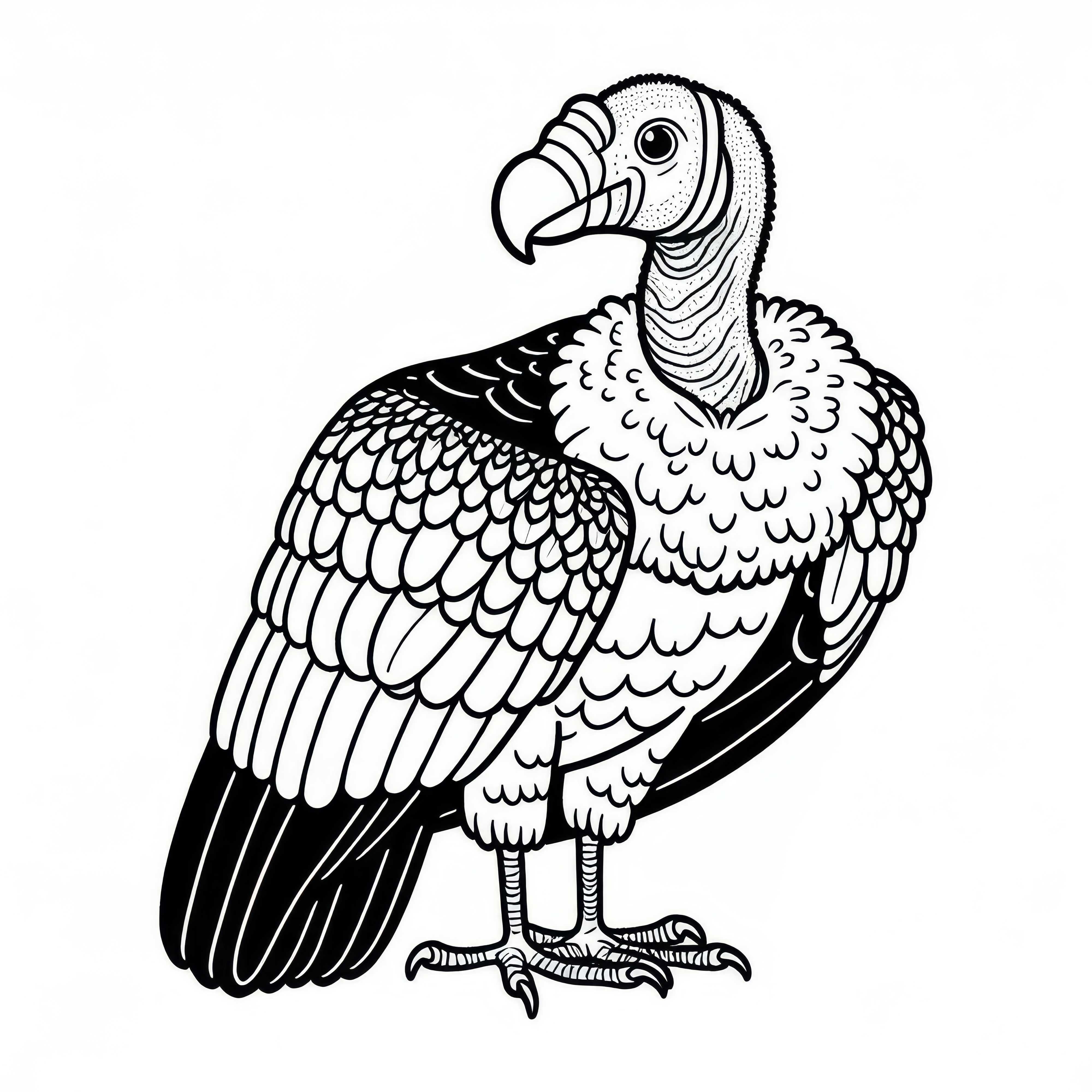 Andean Condor &ndash; Andean Condor bird from South America as a free coloring page