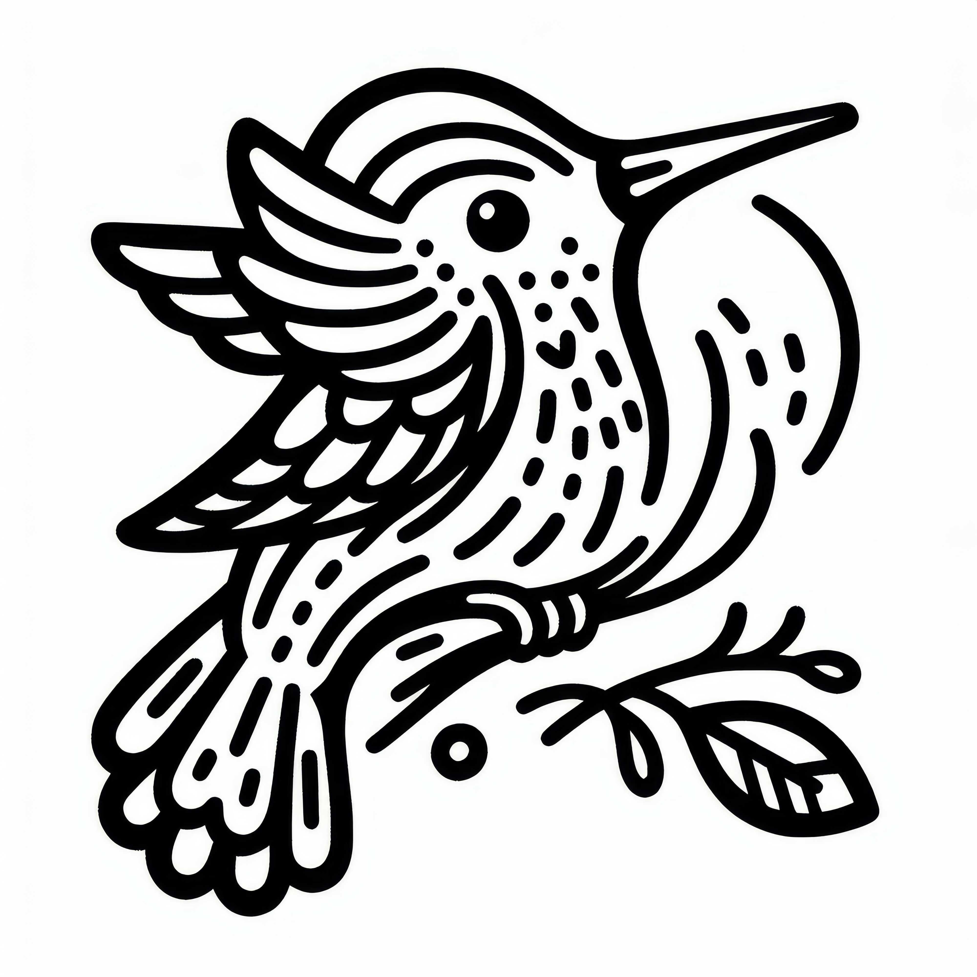 Hummingbird Coloring Page Free South America