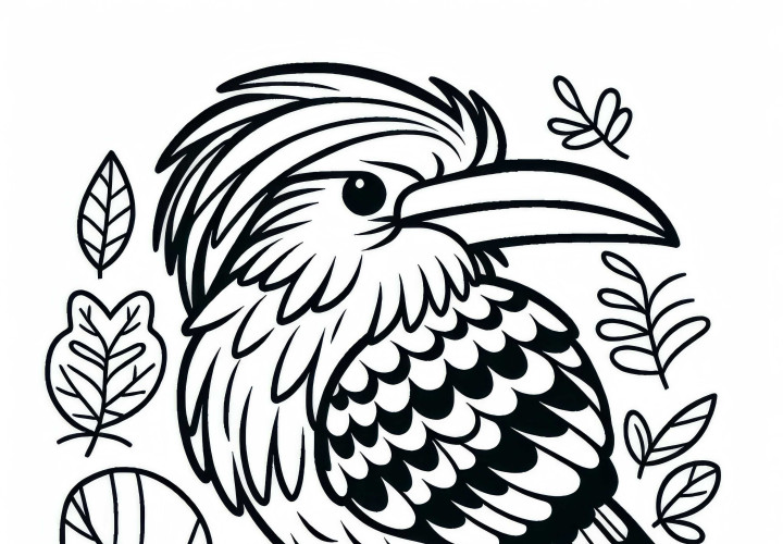 Hoatzin Bird South America Coloring Page Free