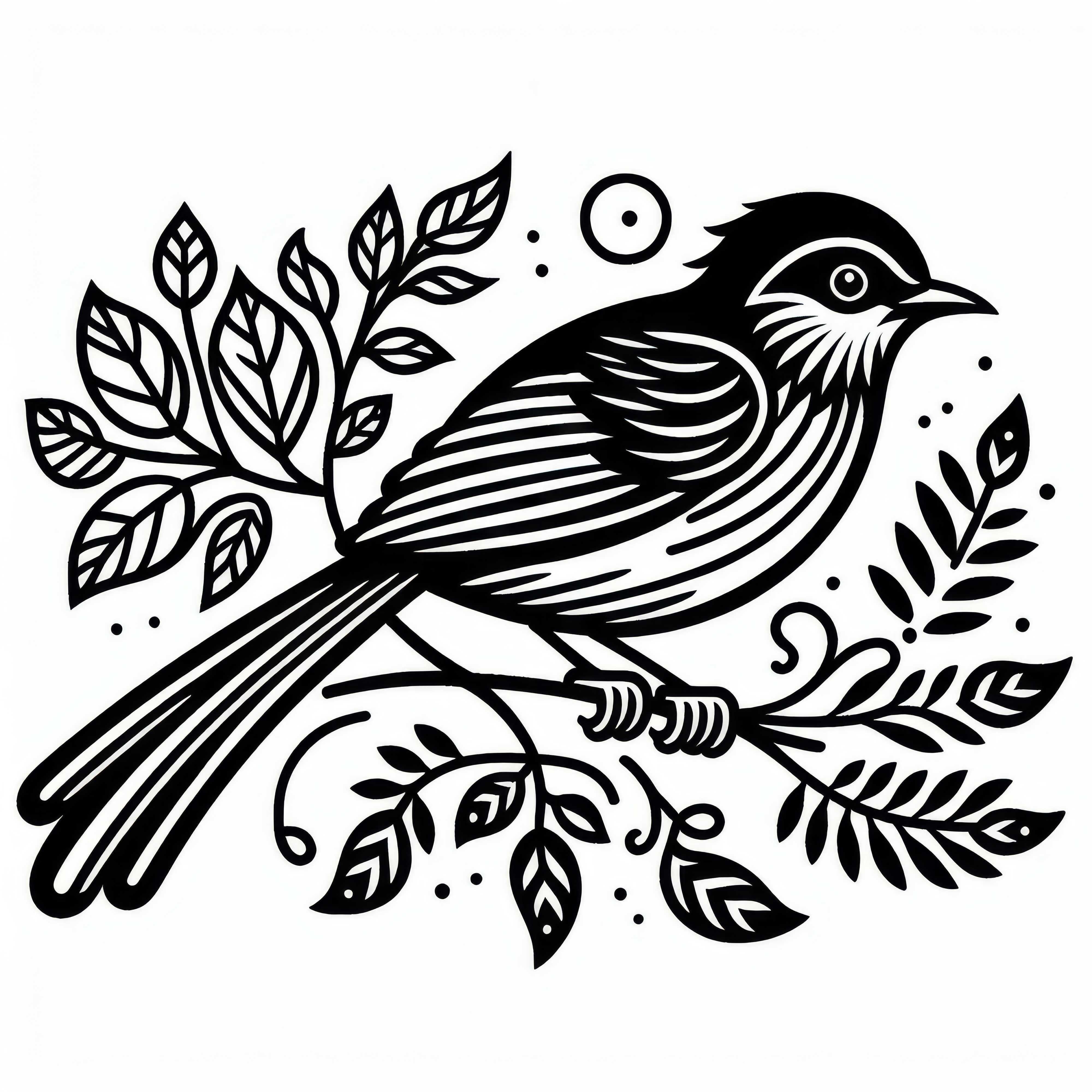 Paradise Tanager &ndash; Bird from South America &ndash; Free coloring page