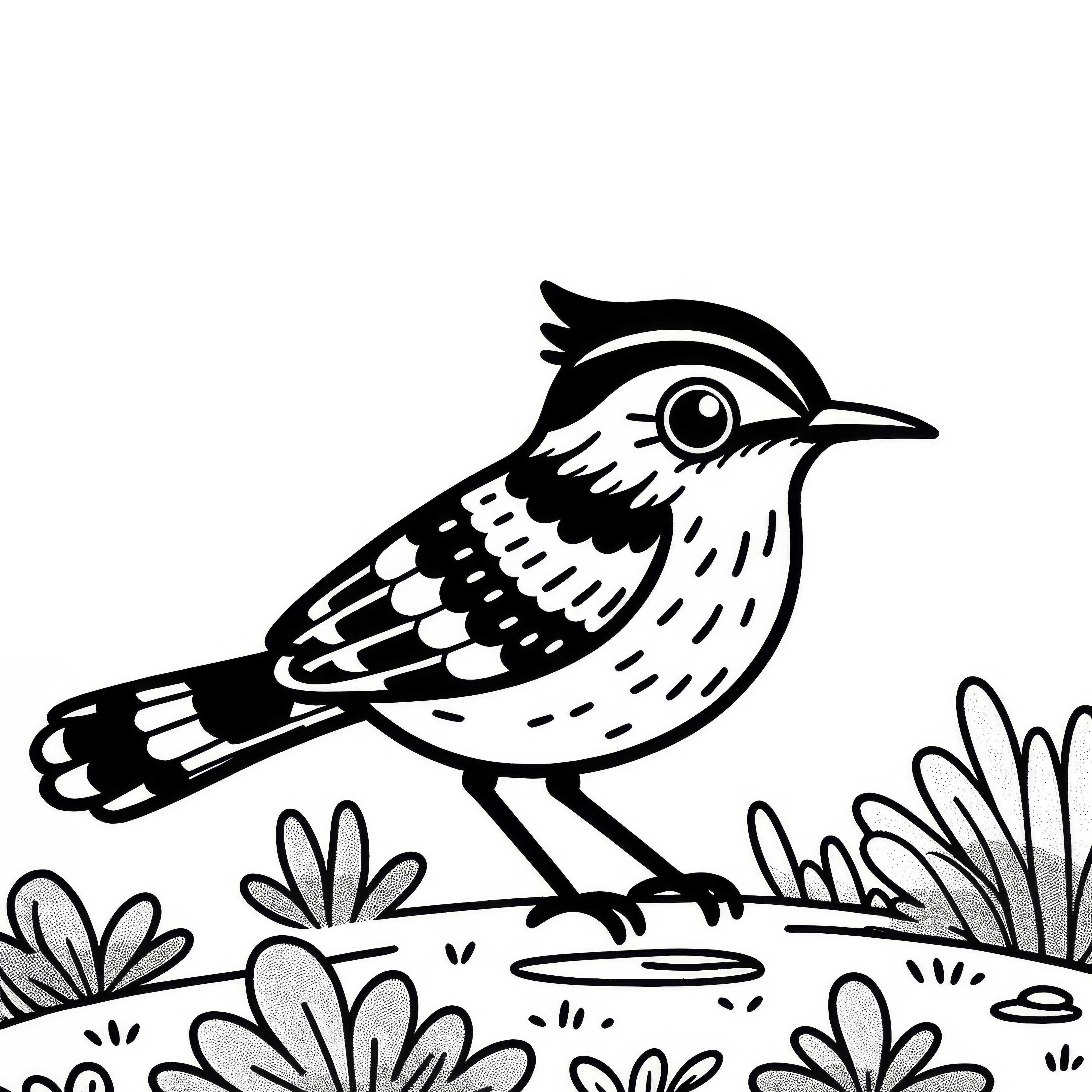 Antpittas and antpittas - bird coloring template from South America available for free download