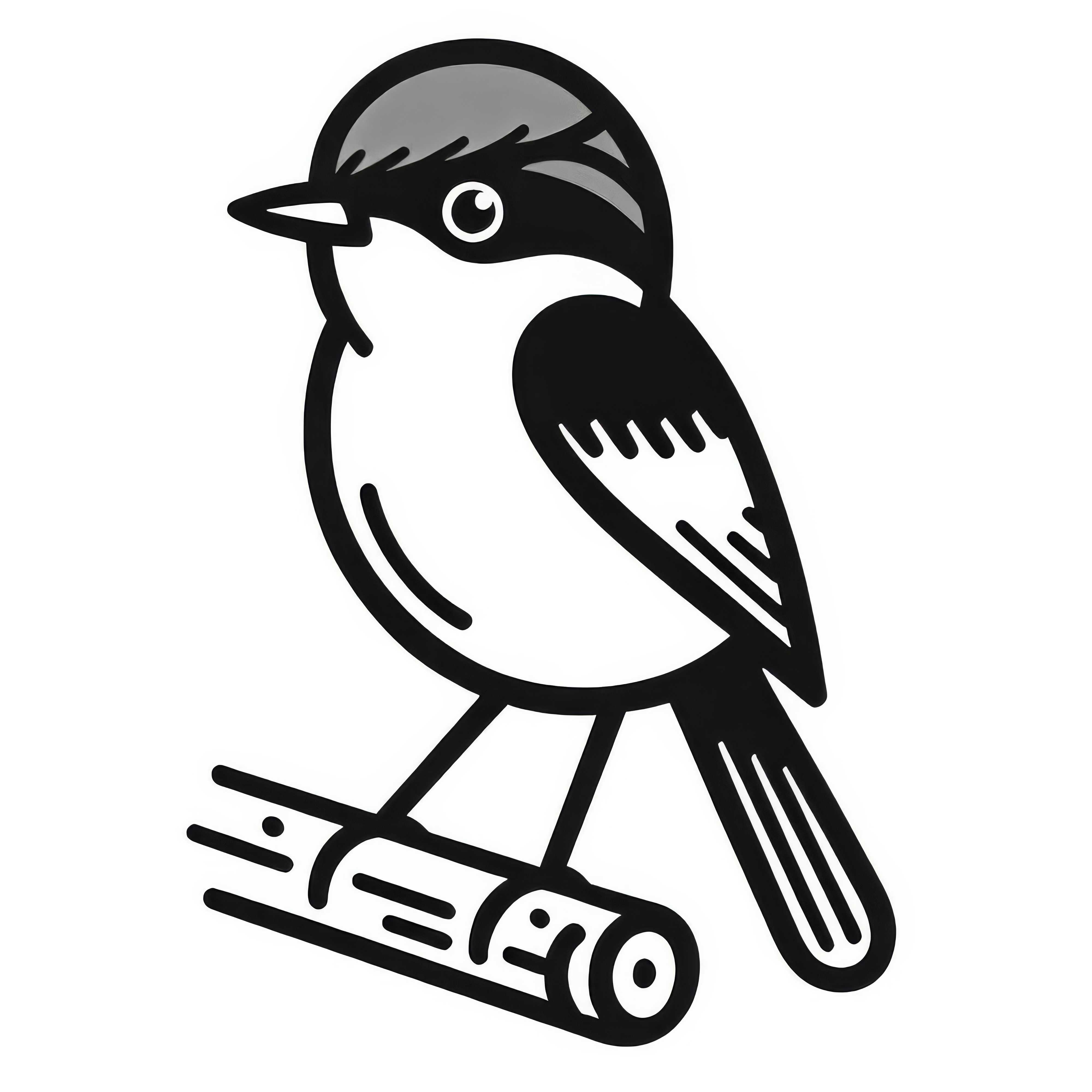 Free coloring page of the South American red-breasted robin Robin Bird South America Coloring Page Free
