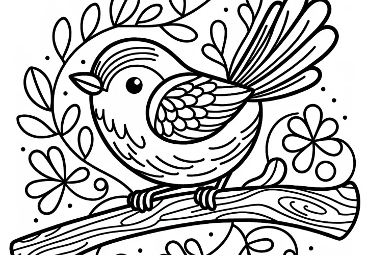 Ptica tapaculo iz Južne Amerike – Brezplačna barvanka