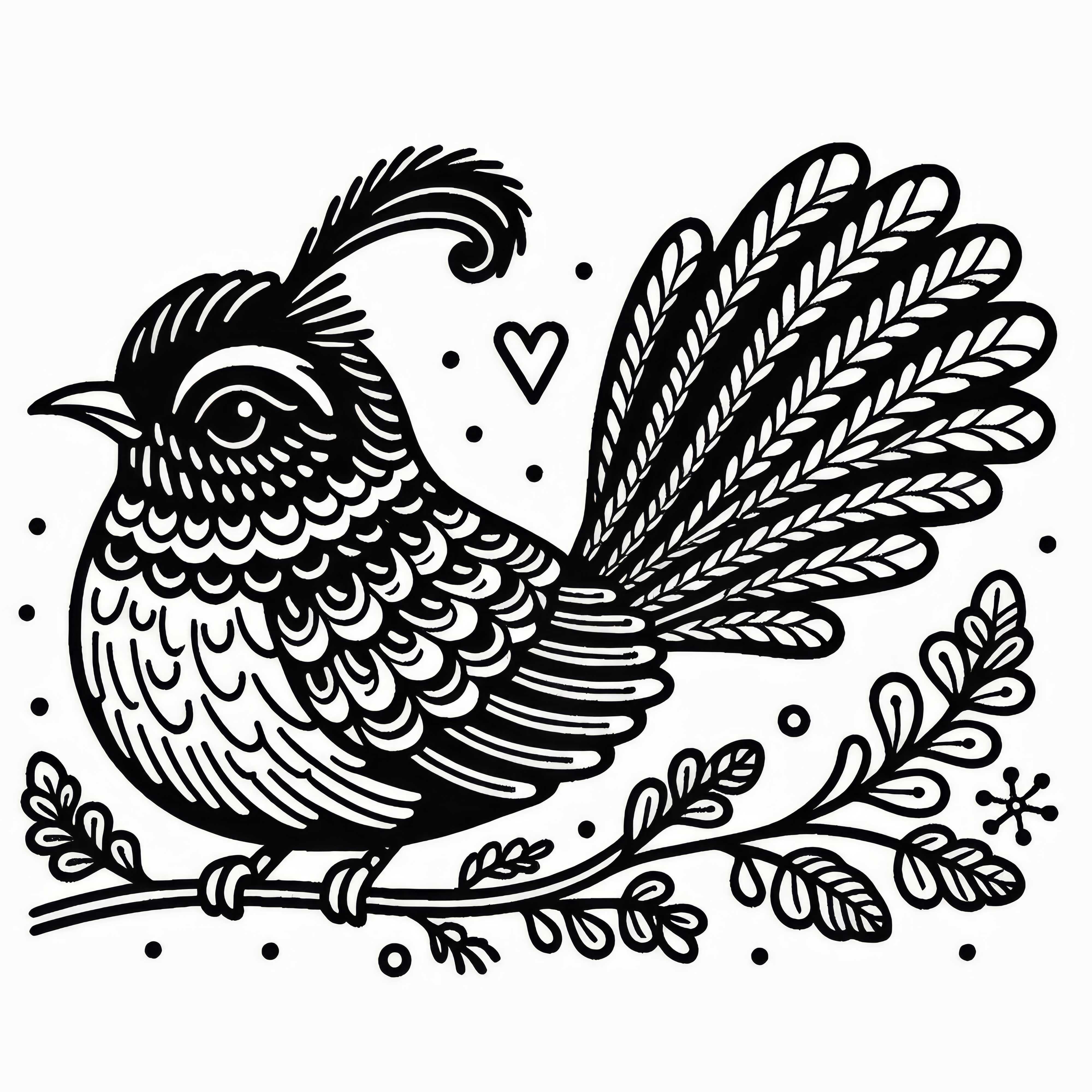 Himalayan Monal – Impeyan Monal Bird – Coloring template from Asia to color Himalayan Monal – Impeyan Monal Bird – Coloring page from Asia to color