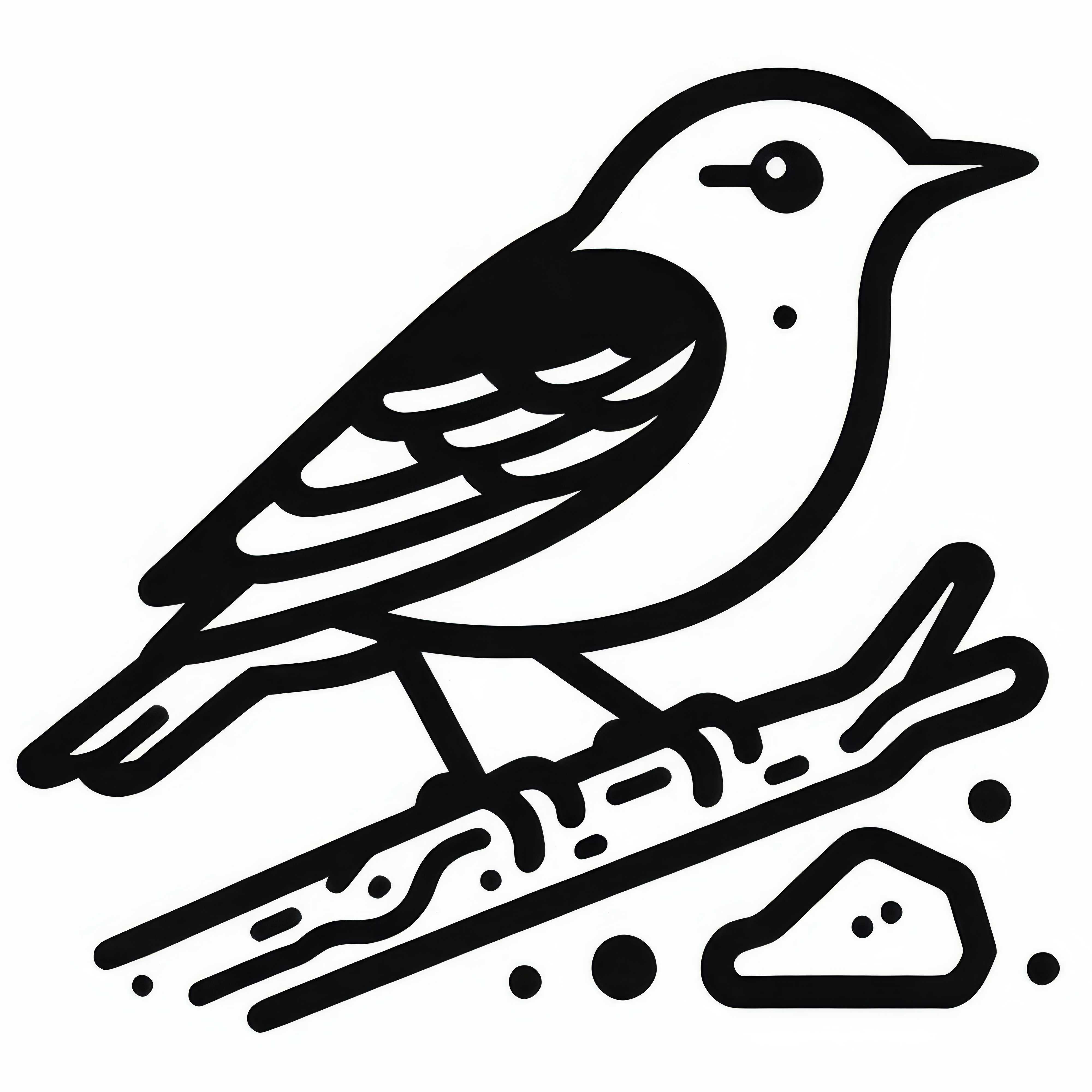 Blue Rock Nuthatch - Coloring page of a bird from Asia for free download Blue Rock Nuthatch – Coloring page of a bird from Asia for free download