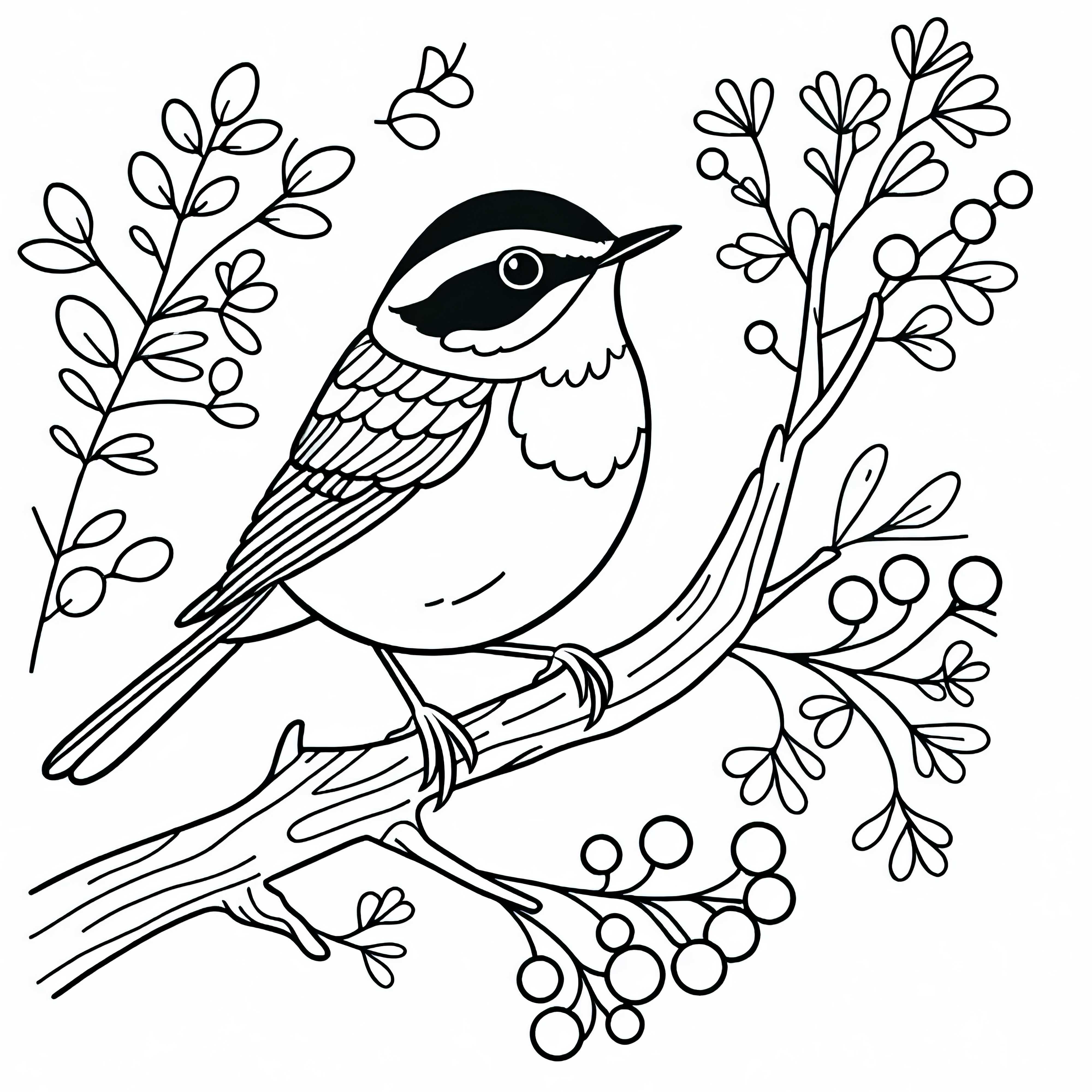 Sunning Thrush and Siberian Rubythroat – Coloring page for your creative fun Sun Thrush and Siberian Rubythroat – Coloring page for your creative fun