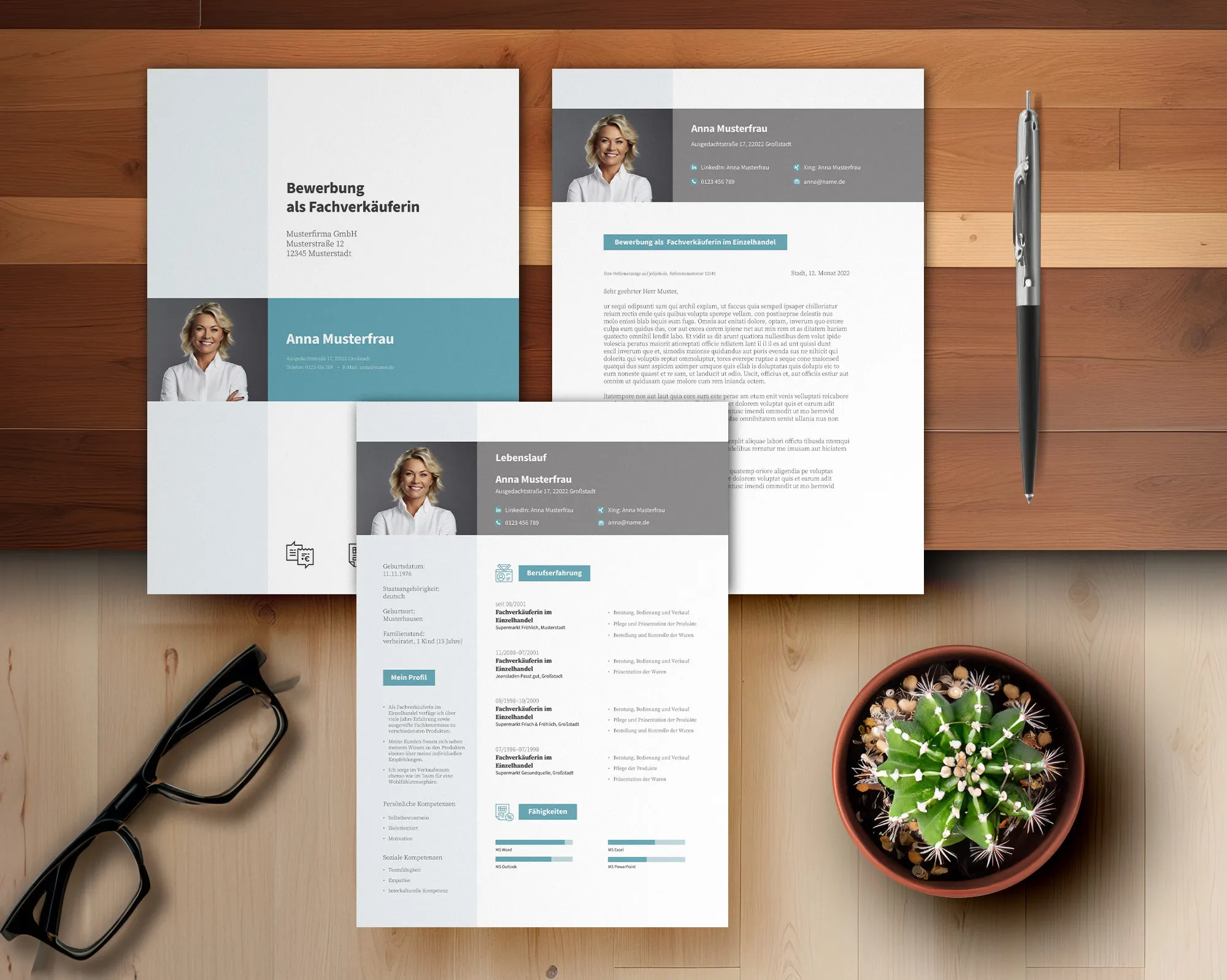 Application as riding instructor: Template for cover letter and resume for download