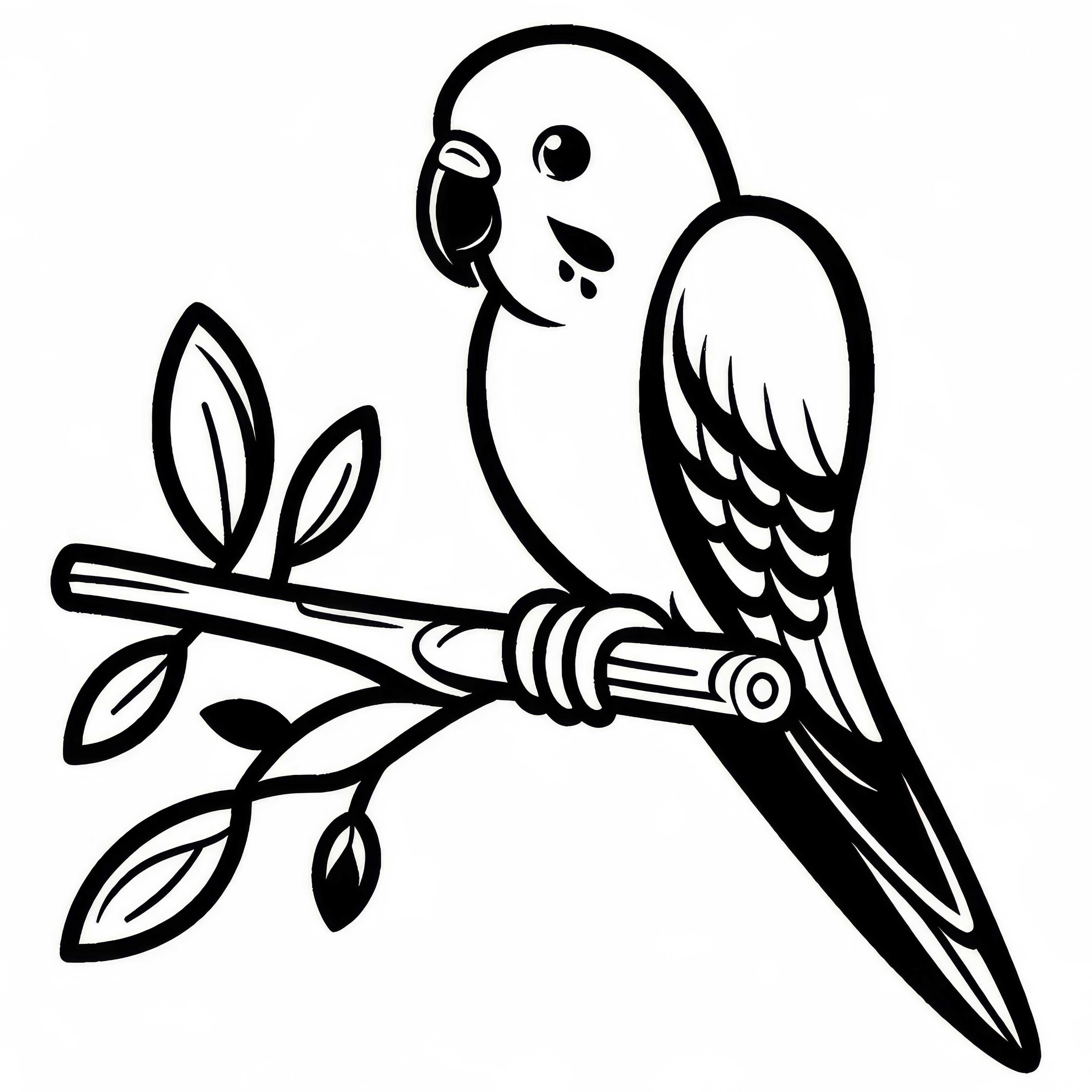 Singsittich en Plum-headed Parkiet – Vogel in Azië als kleurplaat gratis Singsittich en Plum-headed Parkiet – Vogel in Azië als kleurplaat gratis