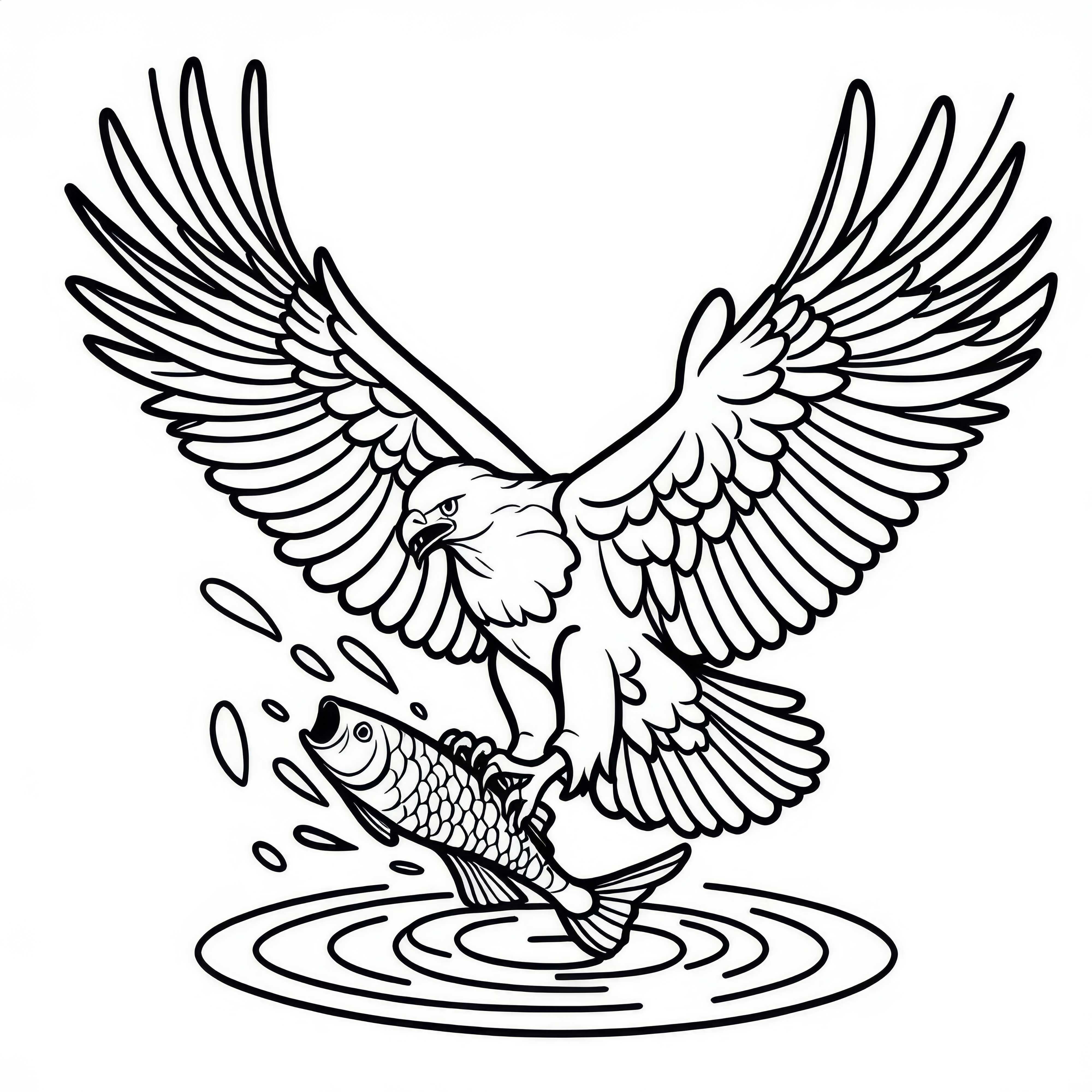 Schrei-Seeadler: African Fish Eagle &ndash; Vogel aus Afrika als Malvorlage kostenlos