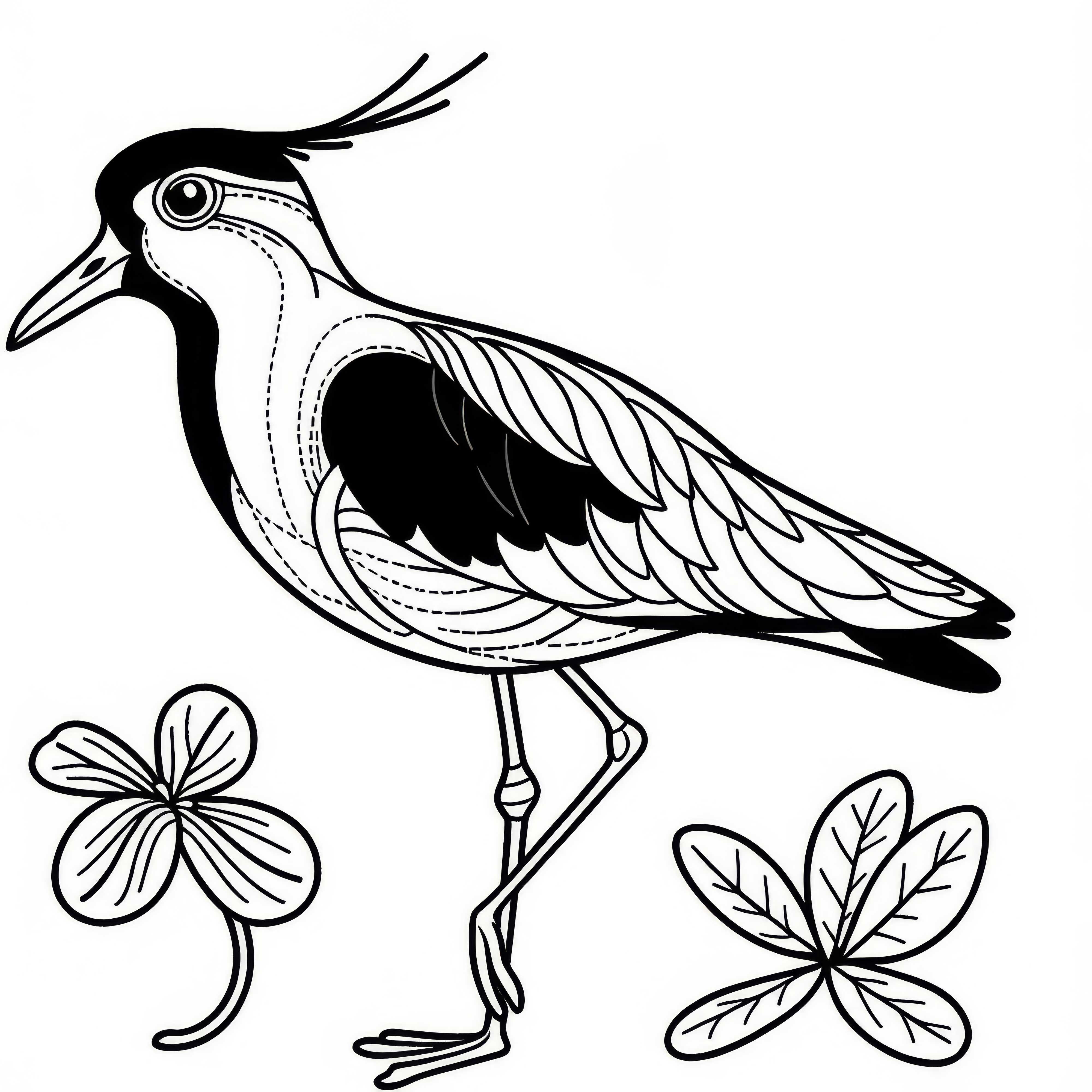 Risanka Spornkiebitz: Brezplačna pobarvanka ptice iz Afrike Spornkiebitz barvna slika: Brezplačna barvna predloga za ptico iz Afrike
