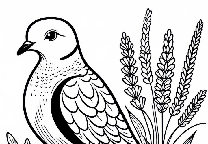 Kapdue - Namaqua Due - Fugl i Afrika - Malemalingsmal gratis