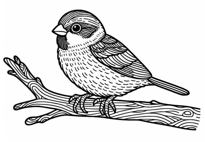 Kapsperling – Pássaro do Cabo da África como modelo de pintura gratuito