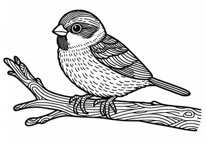 Kapsperling – Ptica Cape Sparrow iz Afrike kot brezplačna barvna predloga