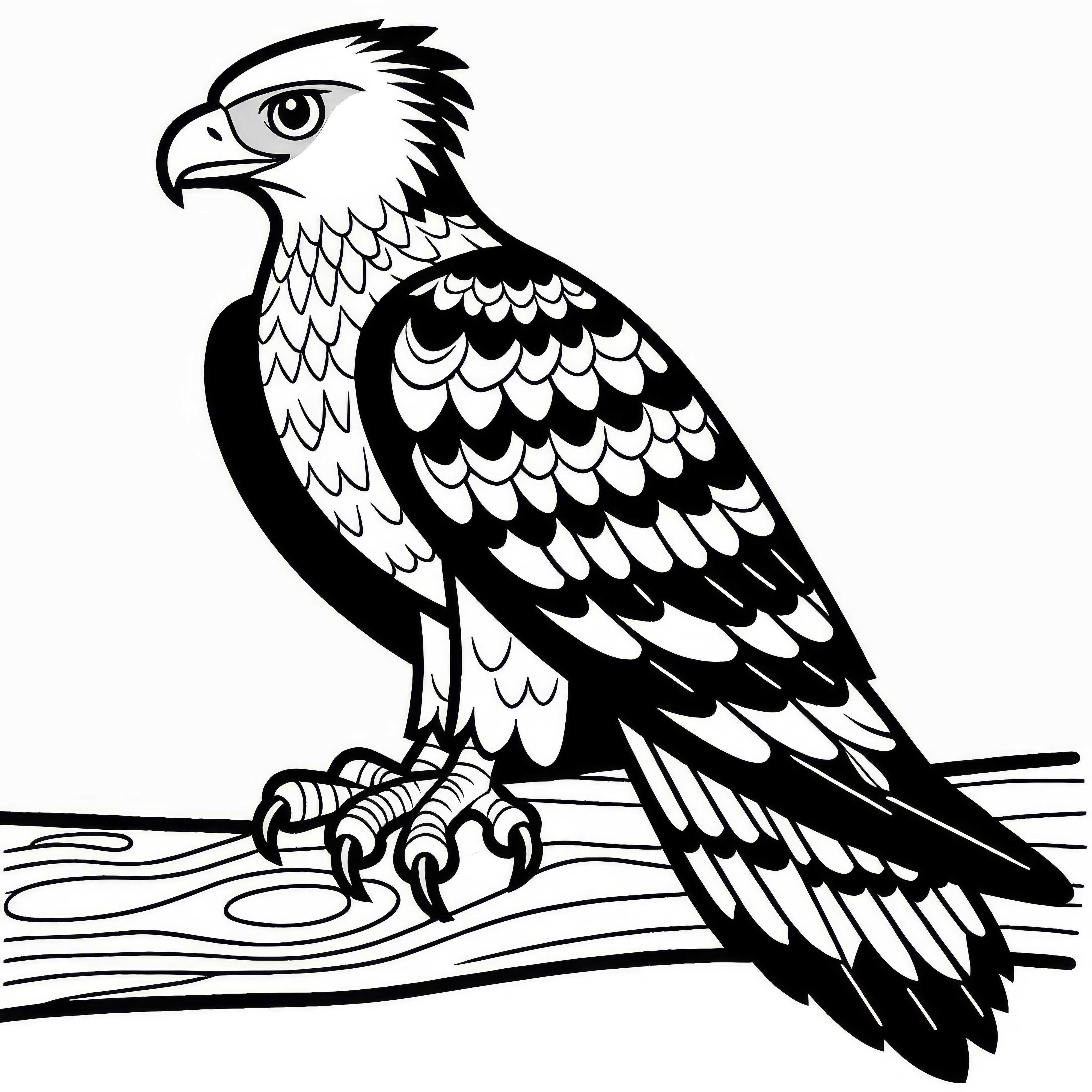 Кафрский орел | Боевой орел | Птица Африки | Бесплатная раскраска