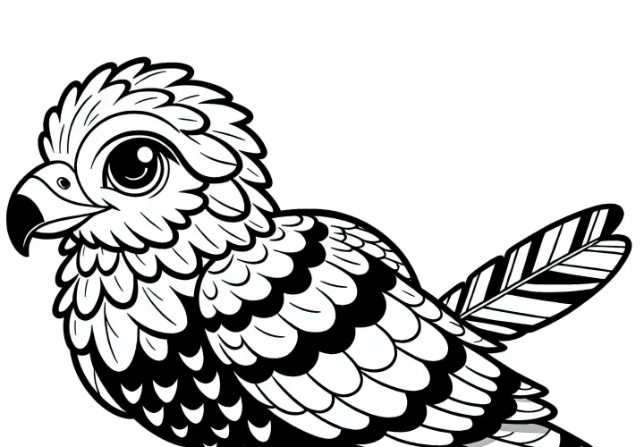 Slikarstvo Gaukler Bateleur ptica Afrika brezplačno