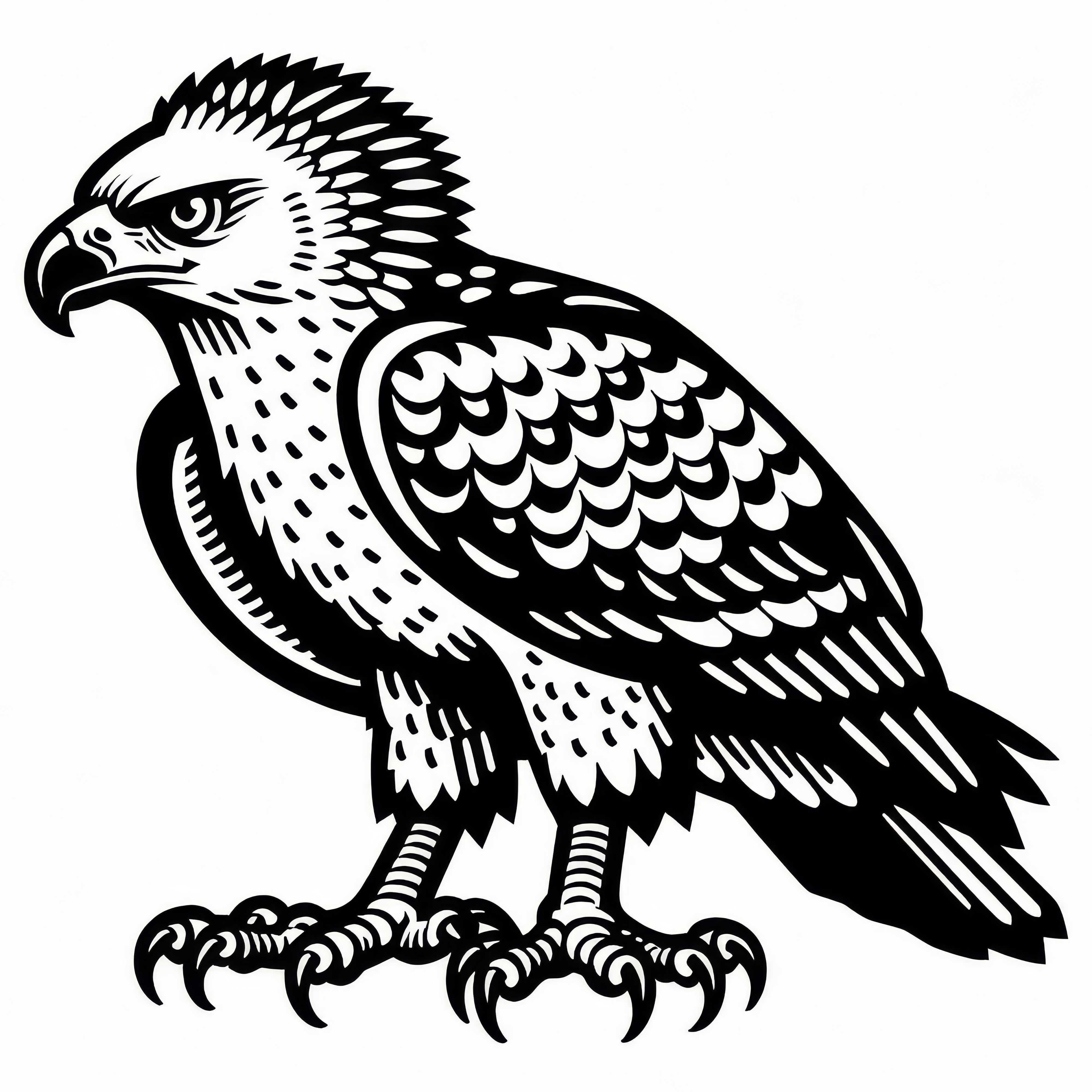 Habichtsgors – Afriška jastreba – Ptica v Afriki – Brezplačna barvna predloga Habichtsadler – Afriški jastreb – Ptica v Afriki – Barvna predloga brezplačno