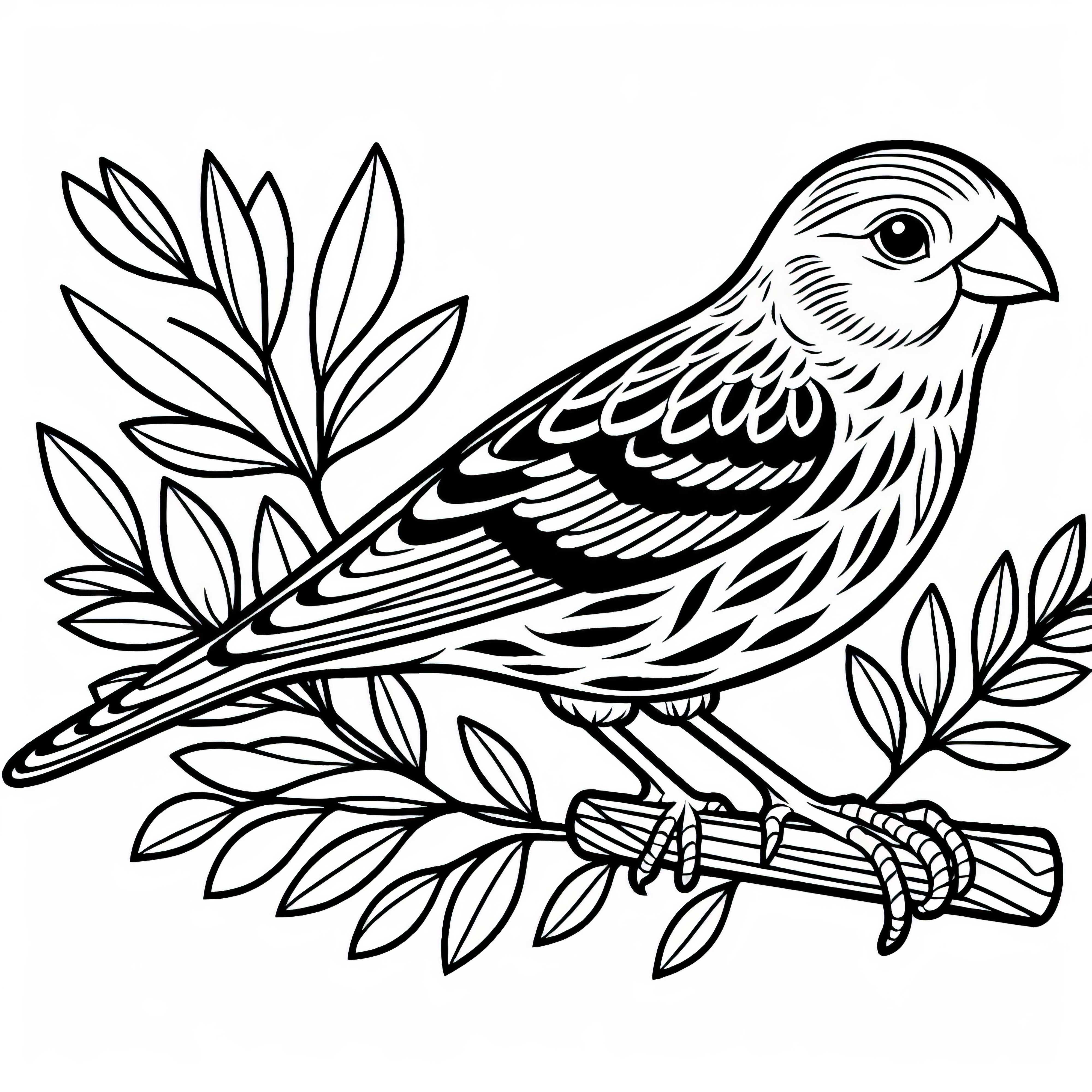 Canary Coloring Page Free Canary coloring page free