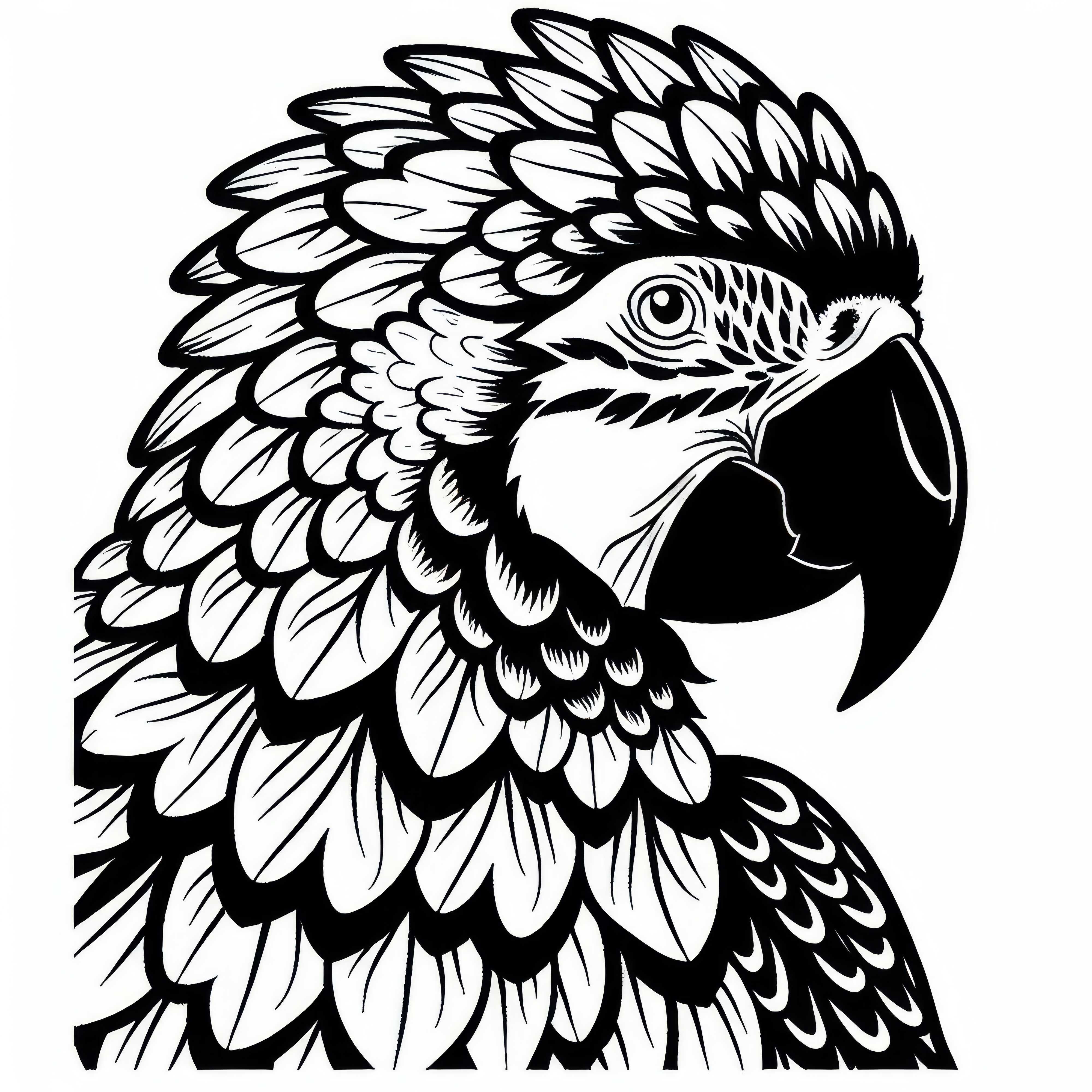 Modello di colorazione Ara gratis da colorare