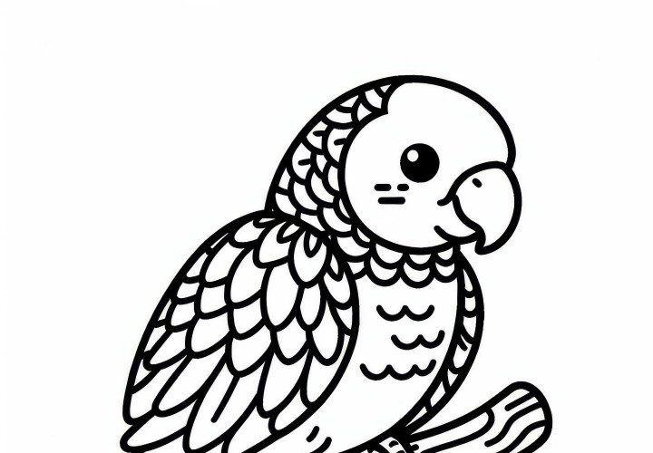 Desenho de azul-pavão para colorir para download gratuito