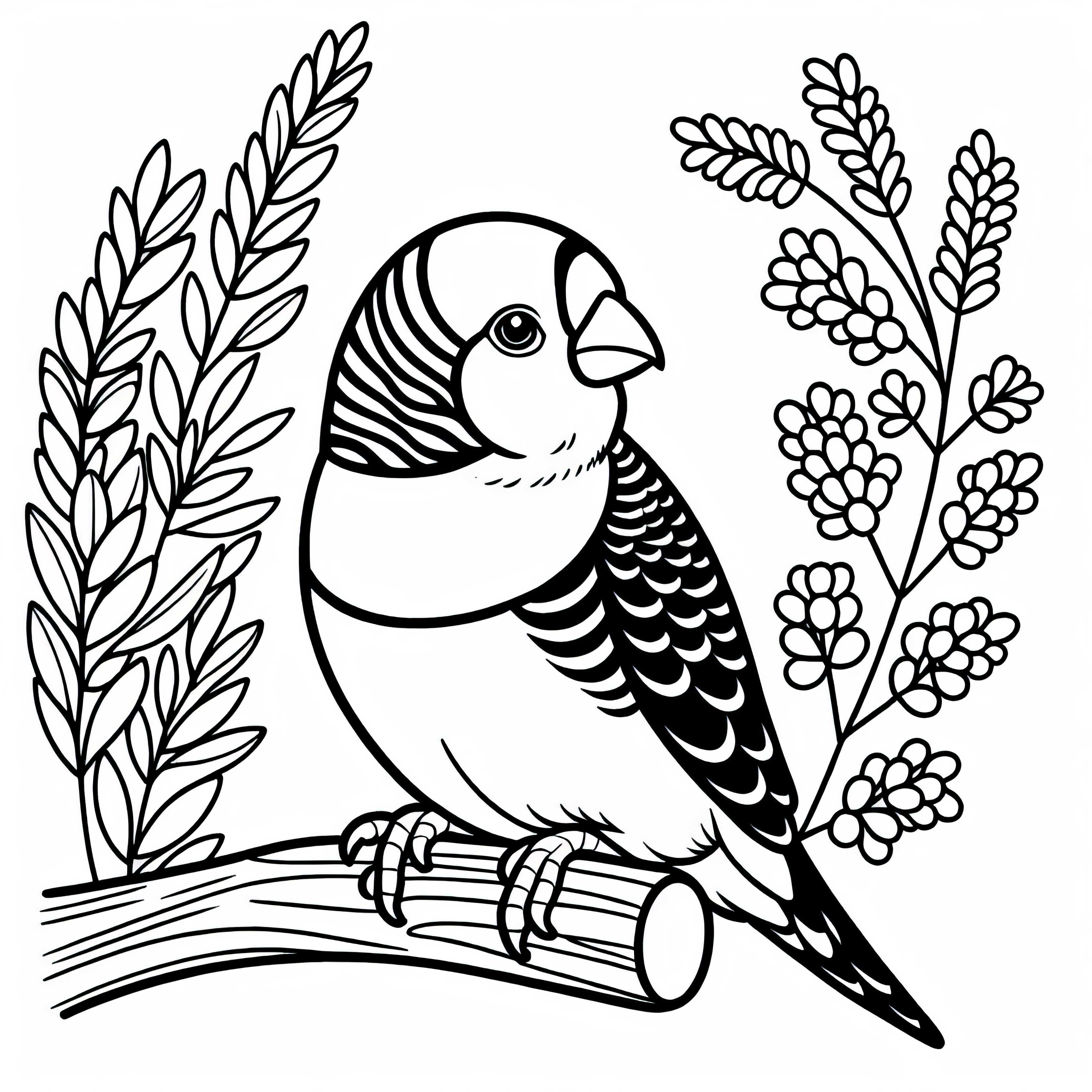 Desenhos para colorir gratuitos de Gouldamadinen