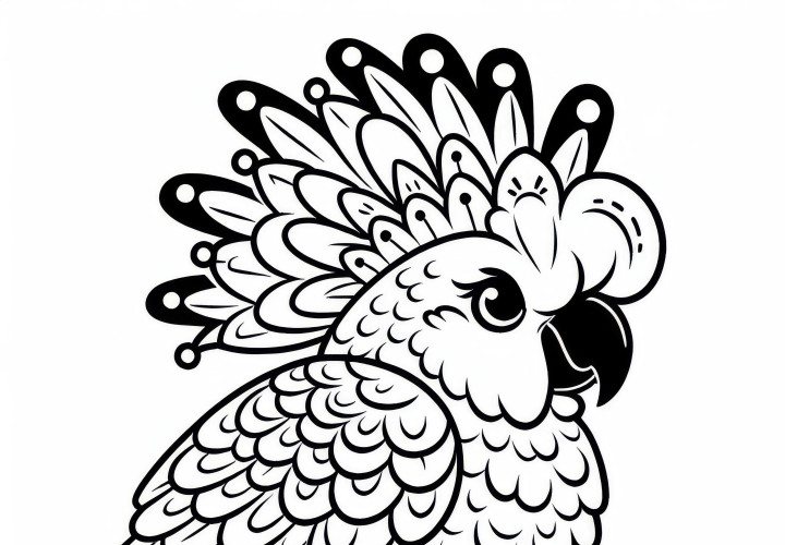 Desenho para colorir de periquitos reais grátis