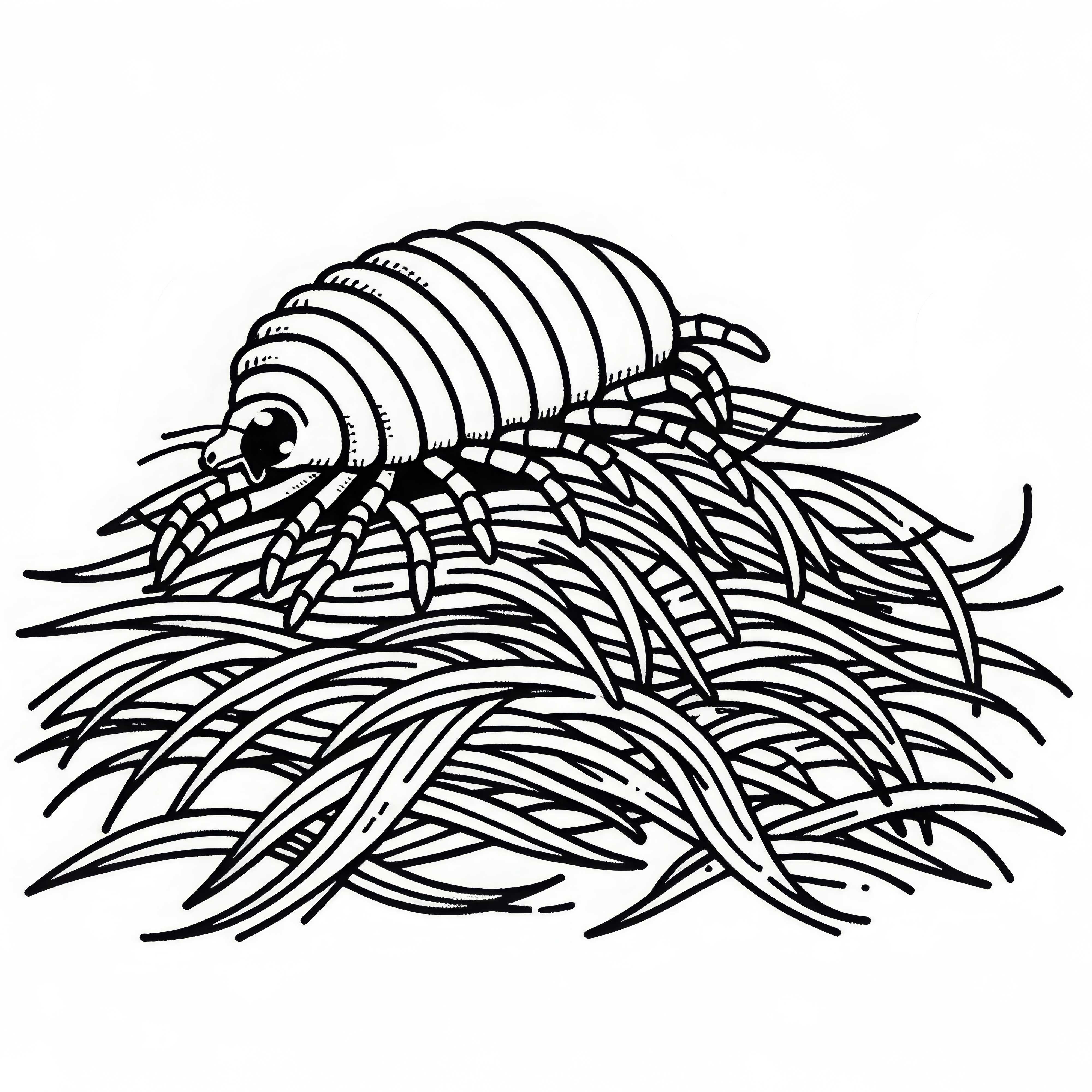 Flea in a Haystack: Coloring Page for Download (Free)