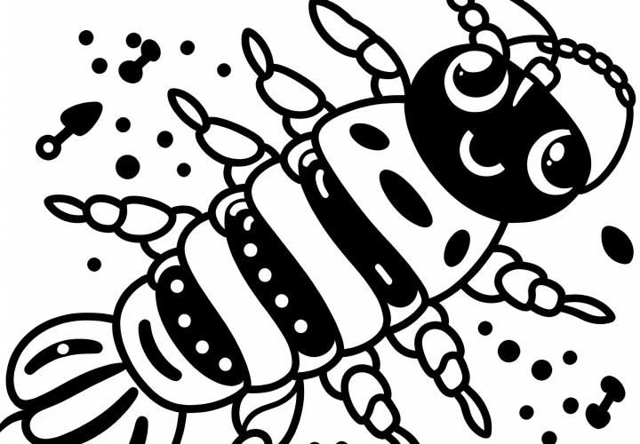 Easy Free Coloring Page of a Catchy Tune