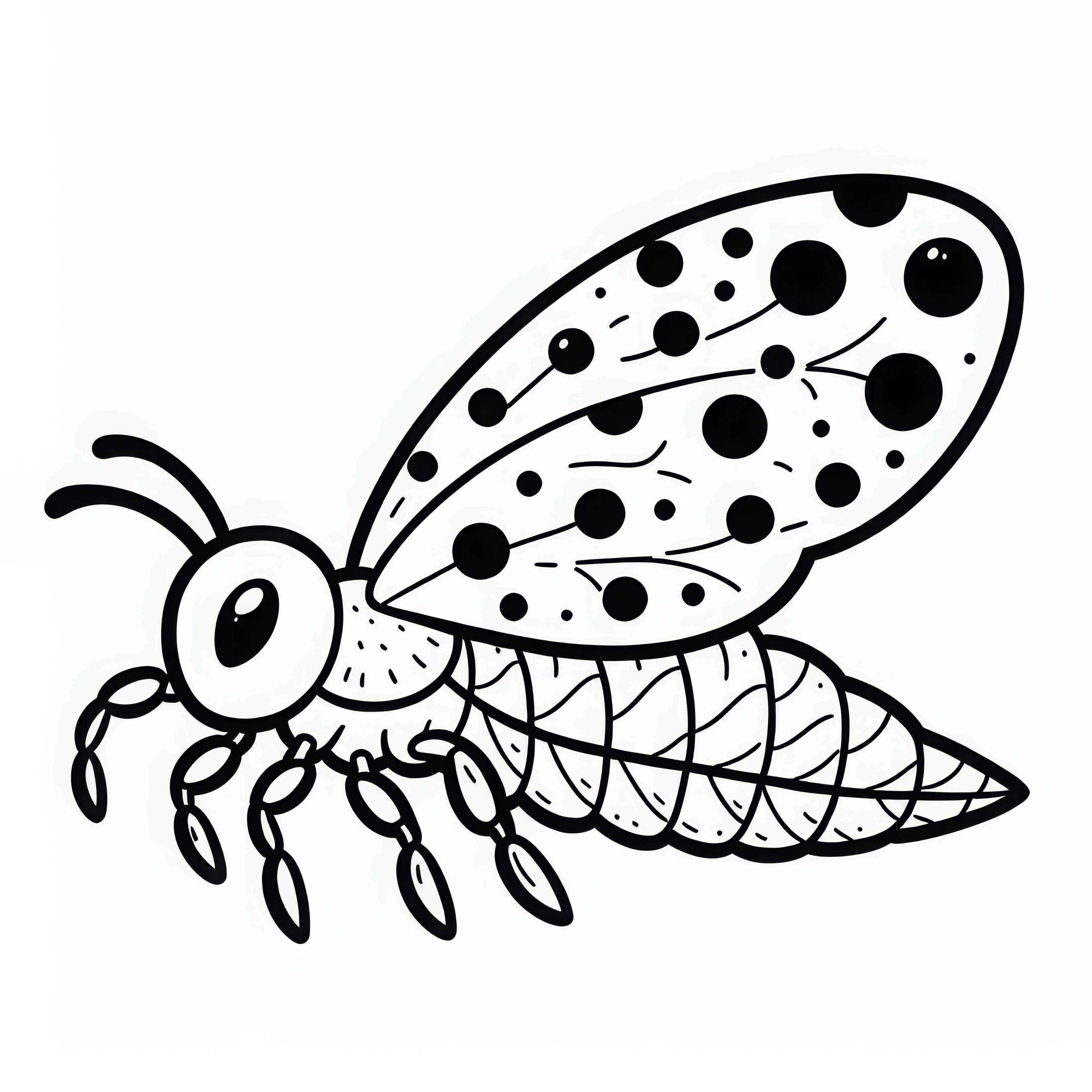 Foglia di afide modello da colorare semplice e gratuito