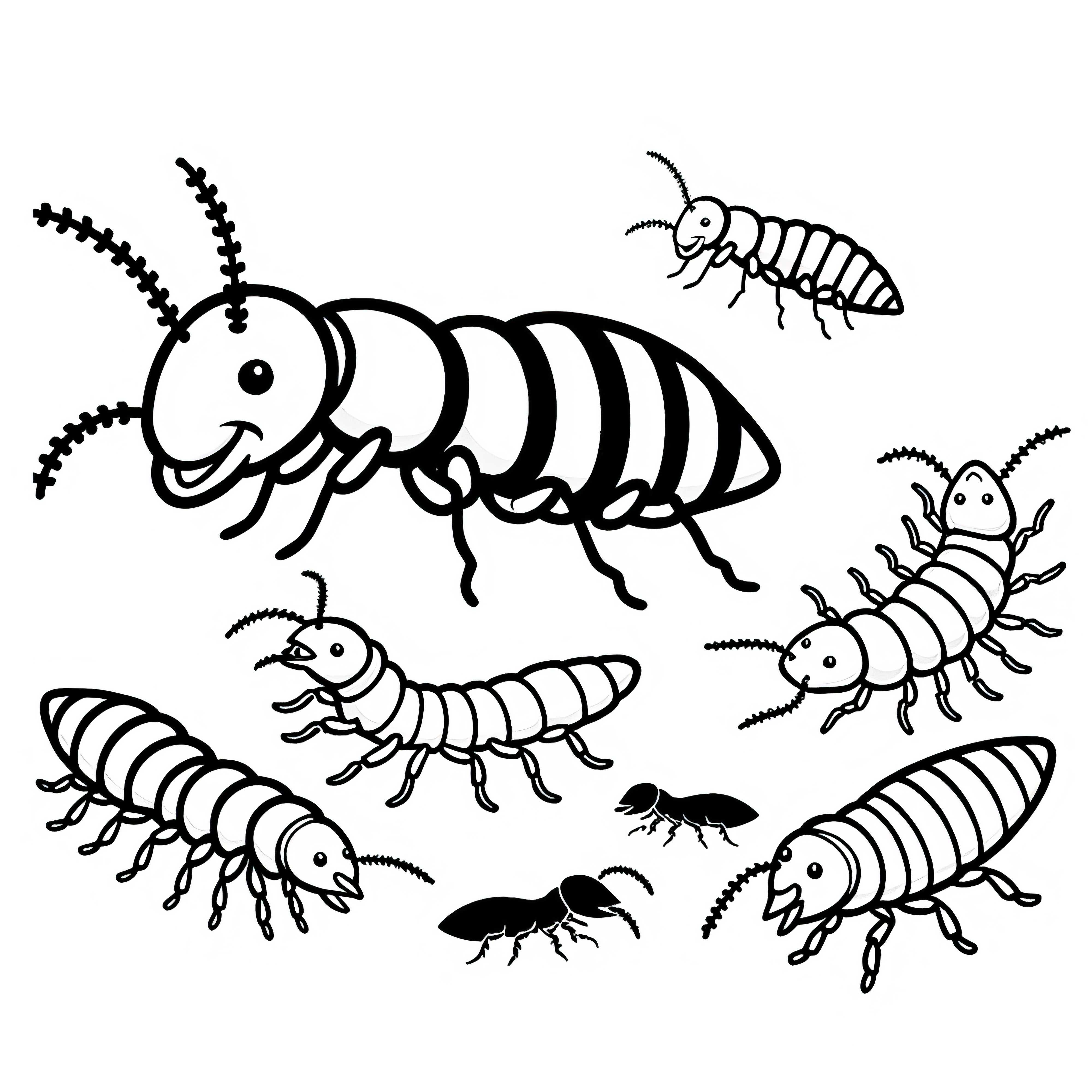 Termite Coloring Page Simple Free Termite Coloring Page Simple Free