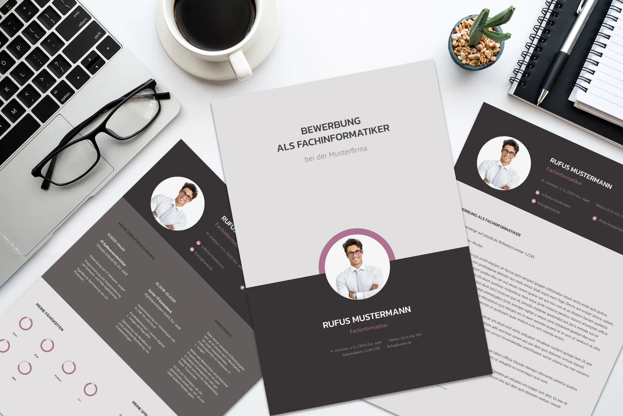 Application as an administrative assistant: Sample for resume and cover letter