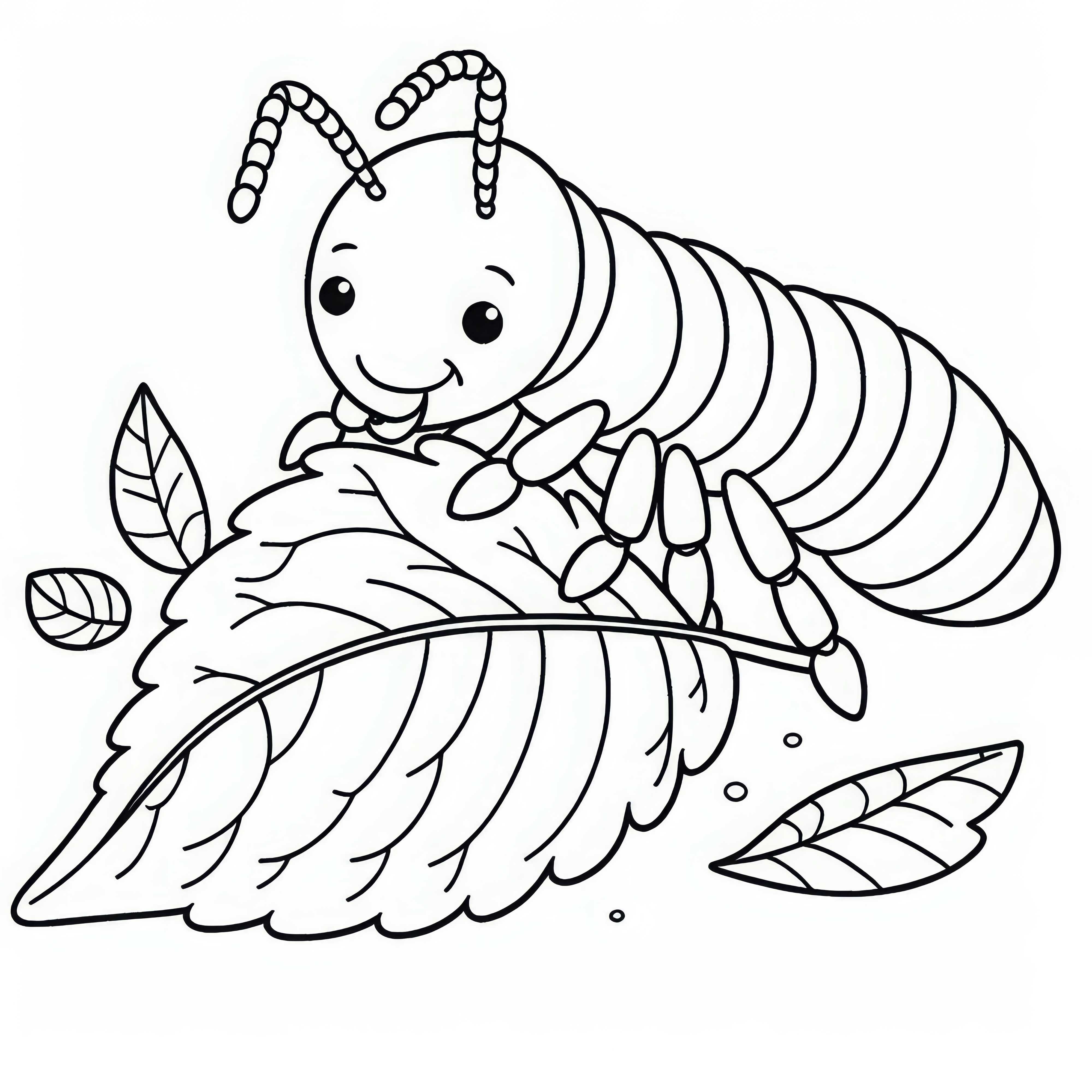 Termites carrying leaf pieces - Coloring page for download Termites carry leaf pieces – Coloring page for download