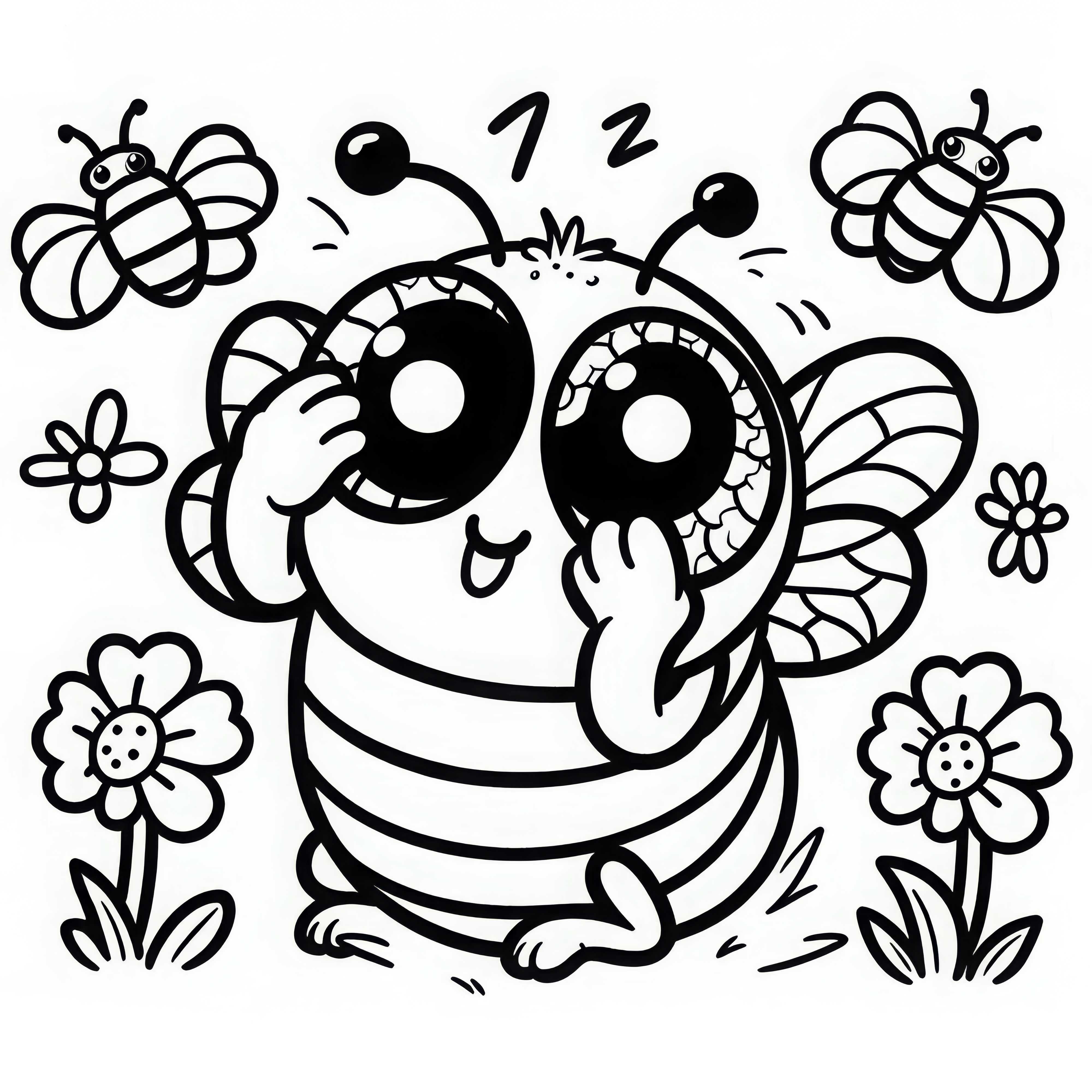 Flue skal gnedes i &oslash;jnene: Malebillede til download (Gratis)