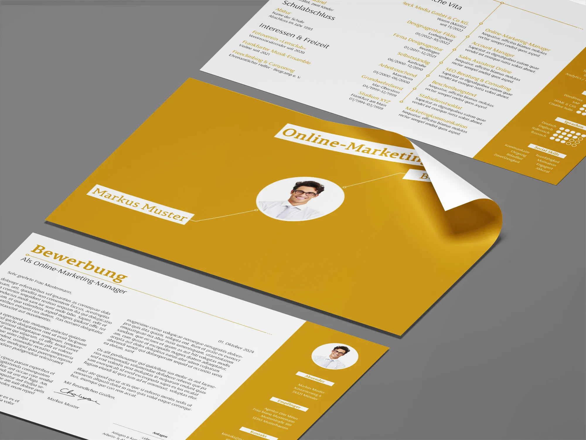 Candidatura como consultor SAP: Modelo para carta de apresentação e currículo