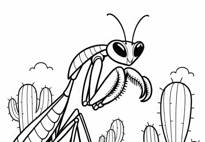 Istenbogár felemeli a csapdáit – ingyenes színezőlap